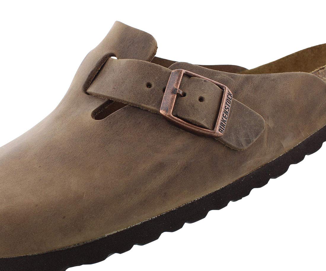 **Birkenstock Boston SFB TOB Oil Leather Unisex Clogs - Size 46 (EU) | Comfortable & Durable Slip-On Shoes for Men & Women | Perfect for Home, Office & Casual Wear**