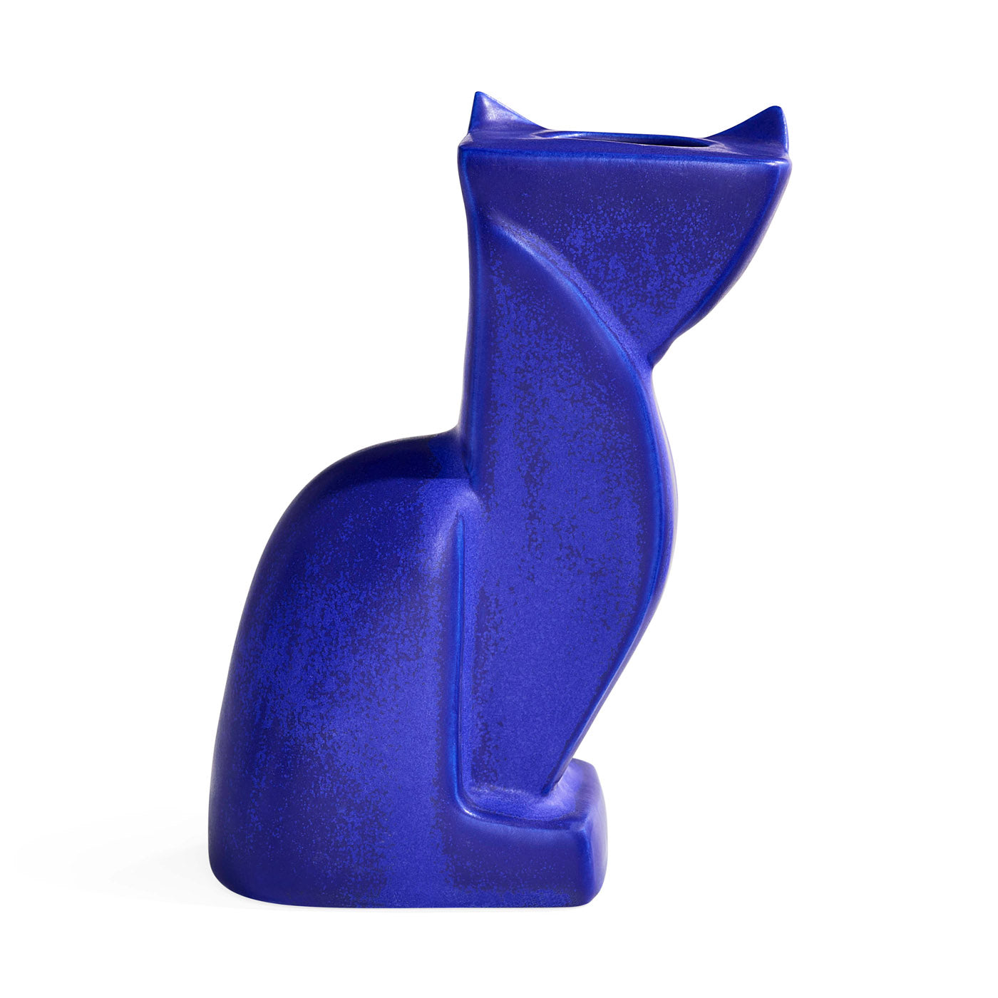 Cobalt Blue Cat Vase - Handmade Ceramic Flower Vase for Home Decor, Office Desk, Gift Idea | Perfect for Floral Arrangements, Centerpieces & Shelf Display