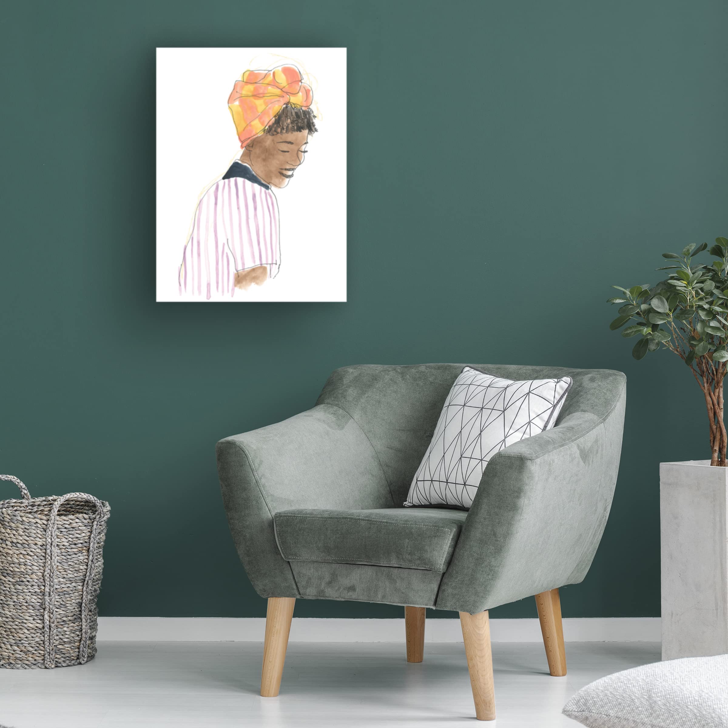 Trademark Fine Art 'Strong And Beautiful I' Canvas Wall Art Print by June Erica Vess - Perfect for Living Room, Bedroom & Office Decor