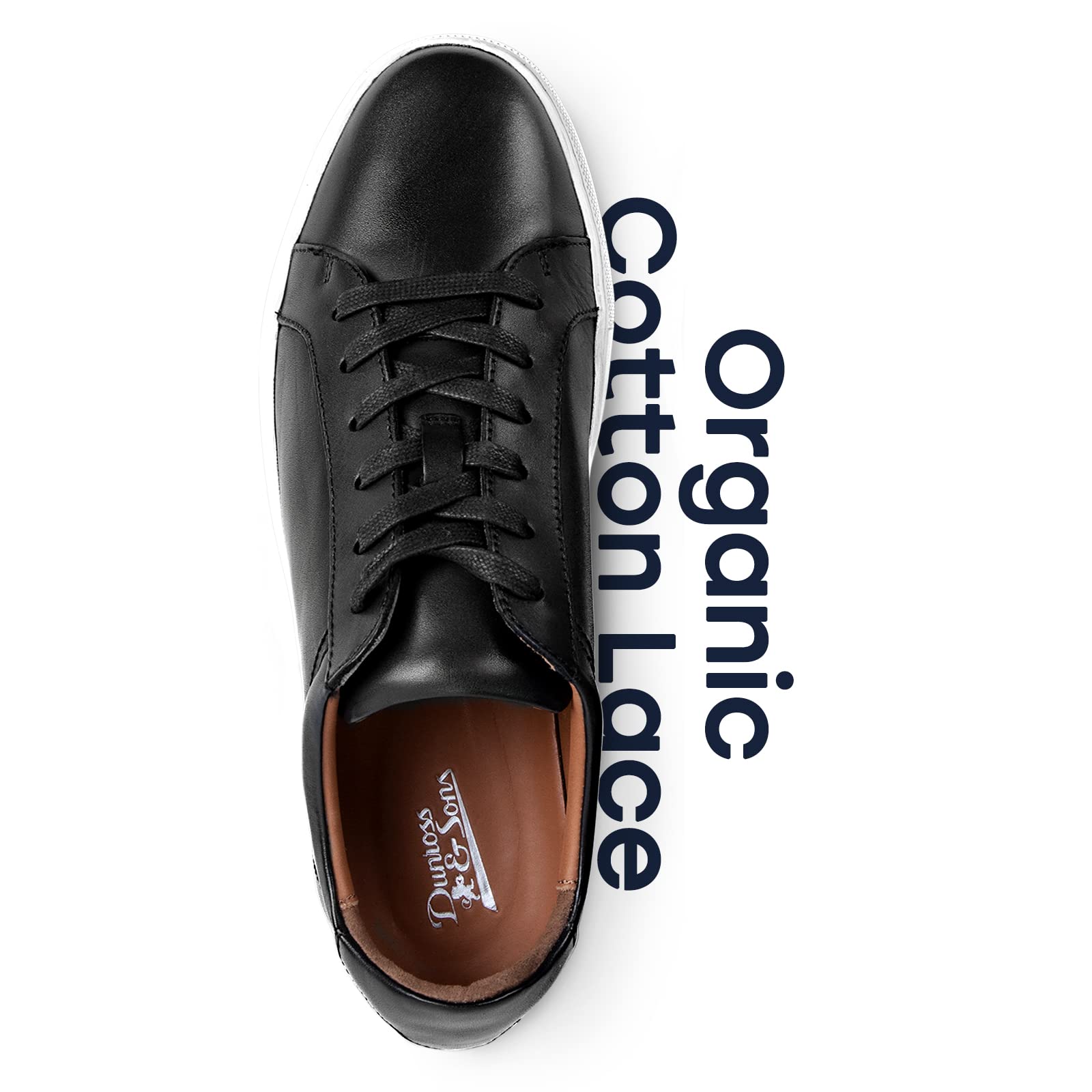 Dunross & Sons Men's Sneakers - Fashionable Lace-Up & Slip-On Casual Shoes for Men | Comfortable Leather Walking Shoes for Daily Wear, Work & Outdoor Activities