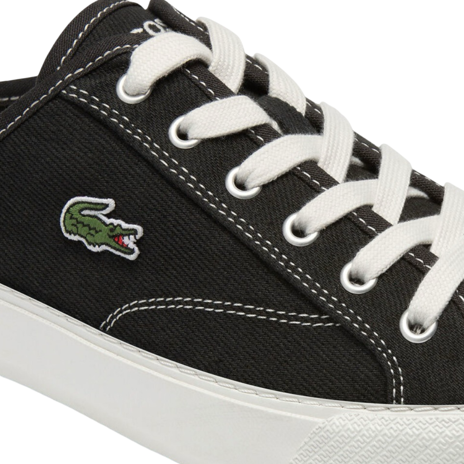 Lacoste Women's Backcourt Mule 124 - Black & Off White Slip-On Shoes | Comfortable Casual Loafers for Women | Perfect for Home, Office & Everyday Wear