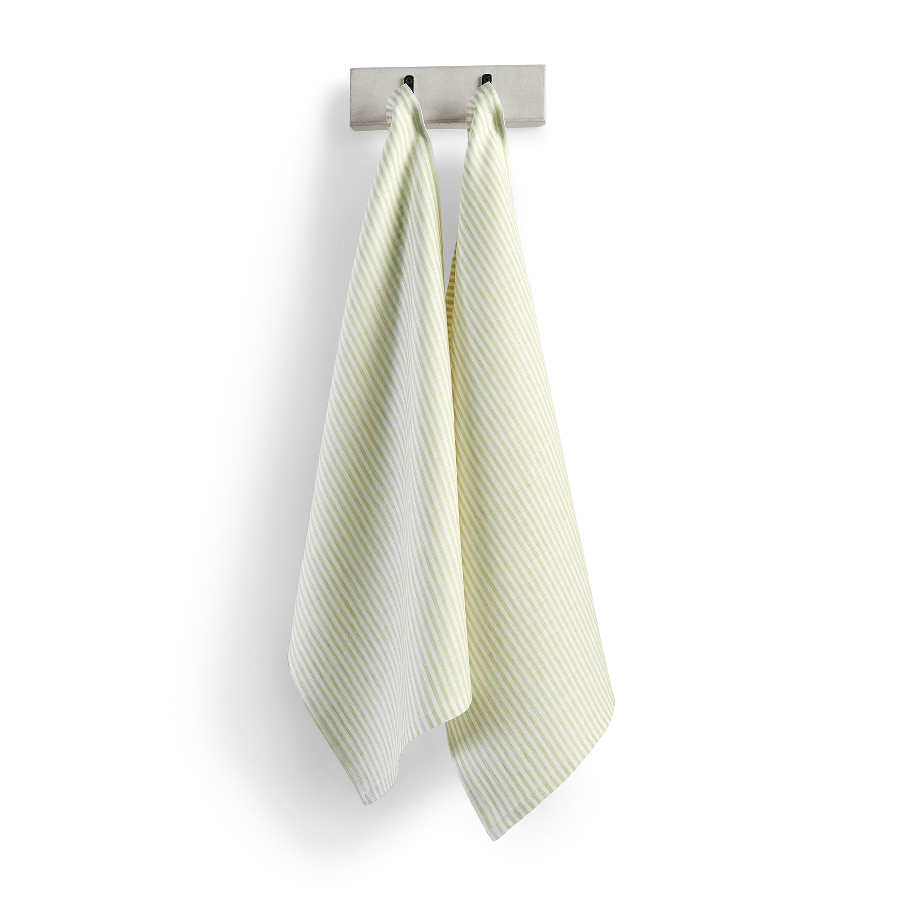 Premium Narrow Stripe Cotton Kitchen Towels - Set of 2 Absorbent Dish Towels for Drying Dishes & Cleaning - Soft & Durable for Everyday Kitchen Use