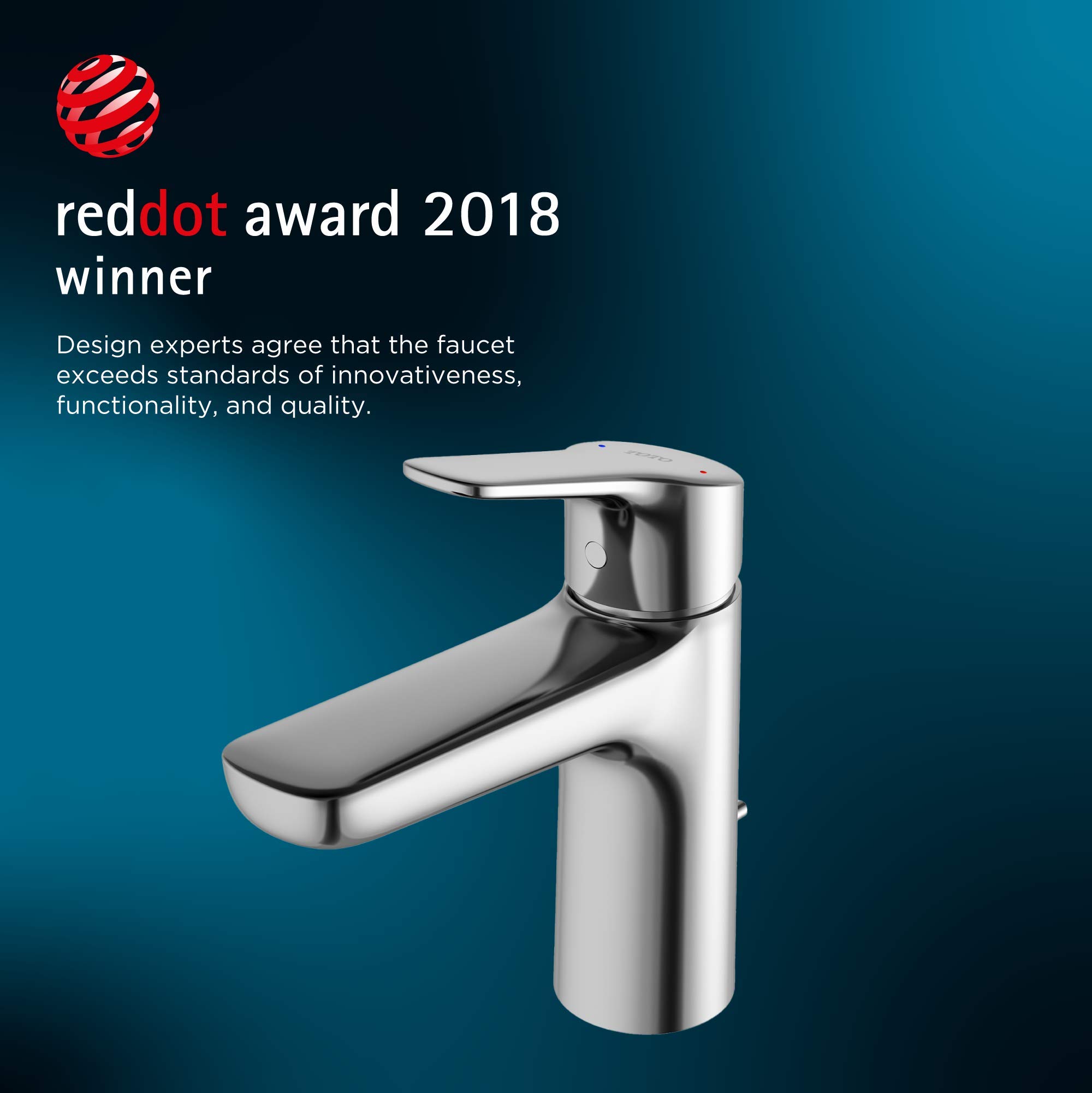 TOTO TLG03301U#CP Polished Chrome Bathroom Faucet - Modern Waterfall Spout Design for Bathroom Sink, Vanity & Powder Room (Bathroom Accessories Included)