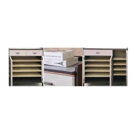 Genos 3-Door Shoe Storage Cabinet - Organize & Display Shoes - Perfect for Entryway, Closet & Bedroom Storage Solutions