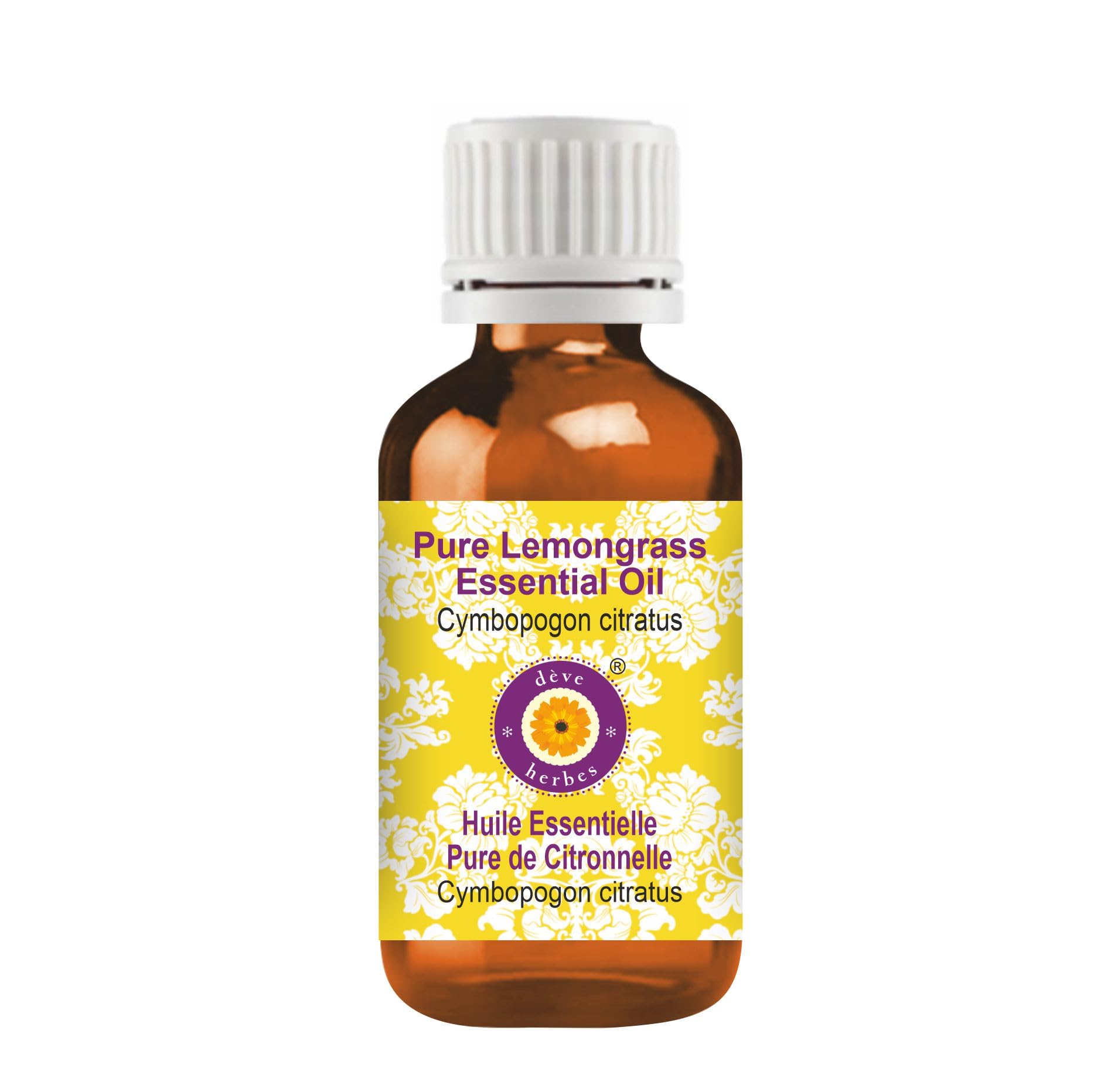 Pure Lemongrass Essential Oil (Cymbopogon Citratus) 5ml - 100% Natural, Steam Distilled for Aromatherapy, Diffuser & Massage - Relaxing & Uplifting Scent for Home Spa & Stress Relief