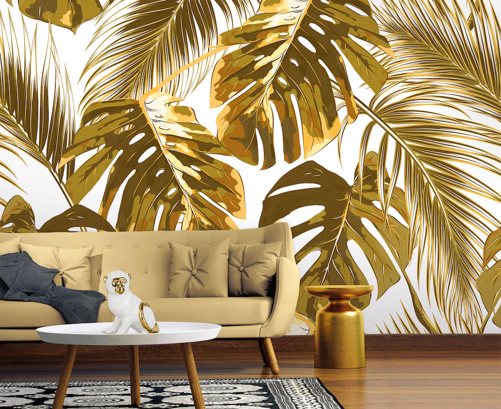 Palm Leaf Design Wall Decor - Tropical Themed Wall Art for Home & Office - Perfect for Beach House, Boho, and Coastal Interior Design