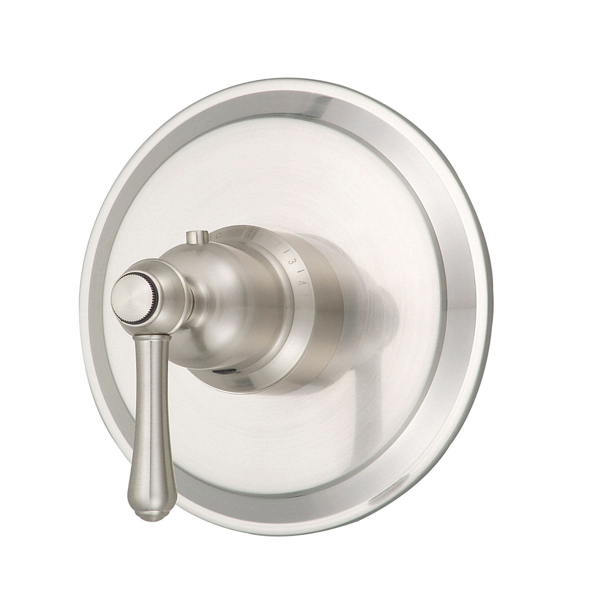 Danze Opulence Brushed Nickel High Volume Thermostatic Shower Control with Rough-in Valve | Luxury Bathroom Fixture for Spa-Like Shower Experience