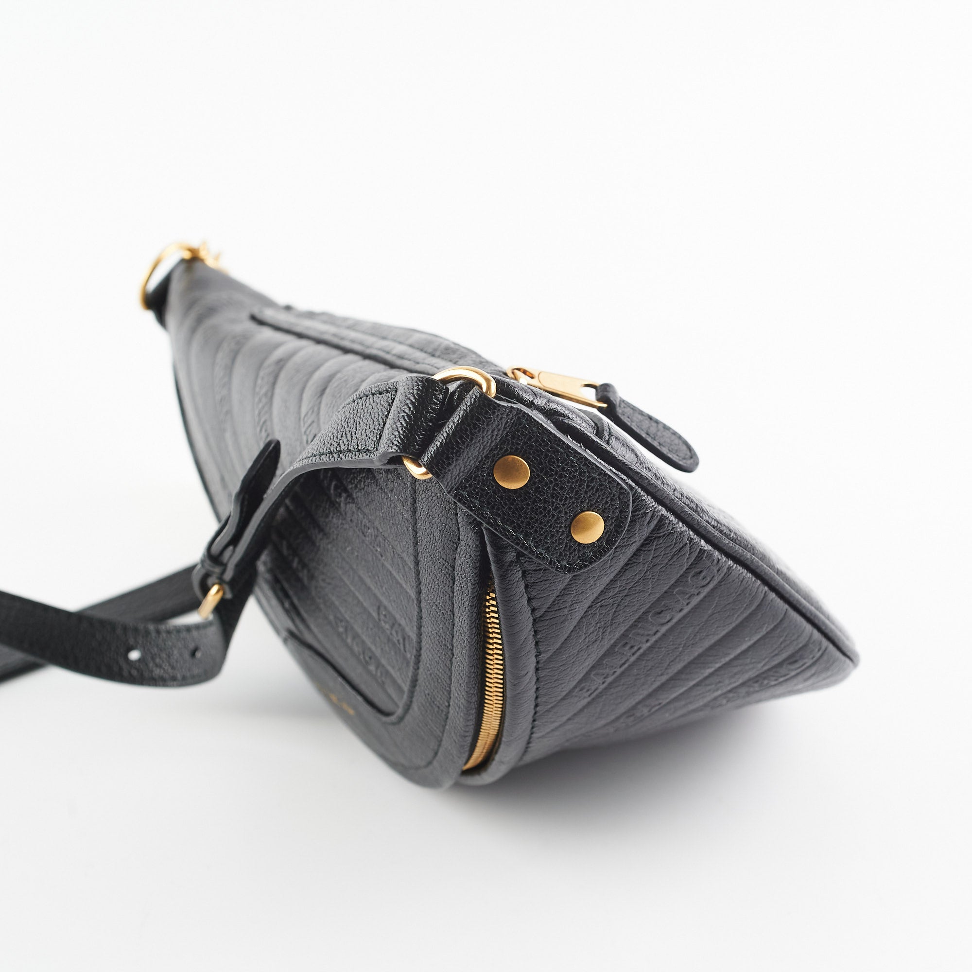Balenciaga Souvenir Belt Bag for Women & Men - Stylish Waist Pack Fanny Pack - Perfect for Travel, Concerts & Everyday Use - Black