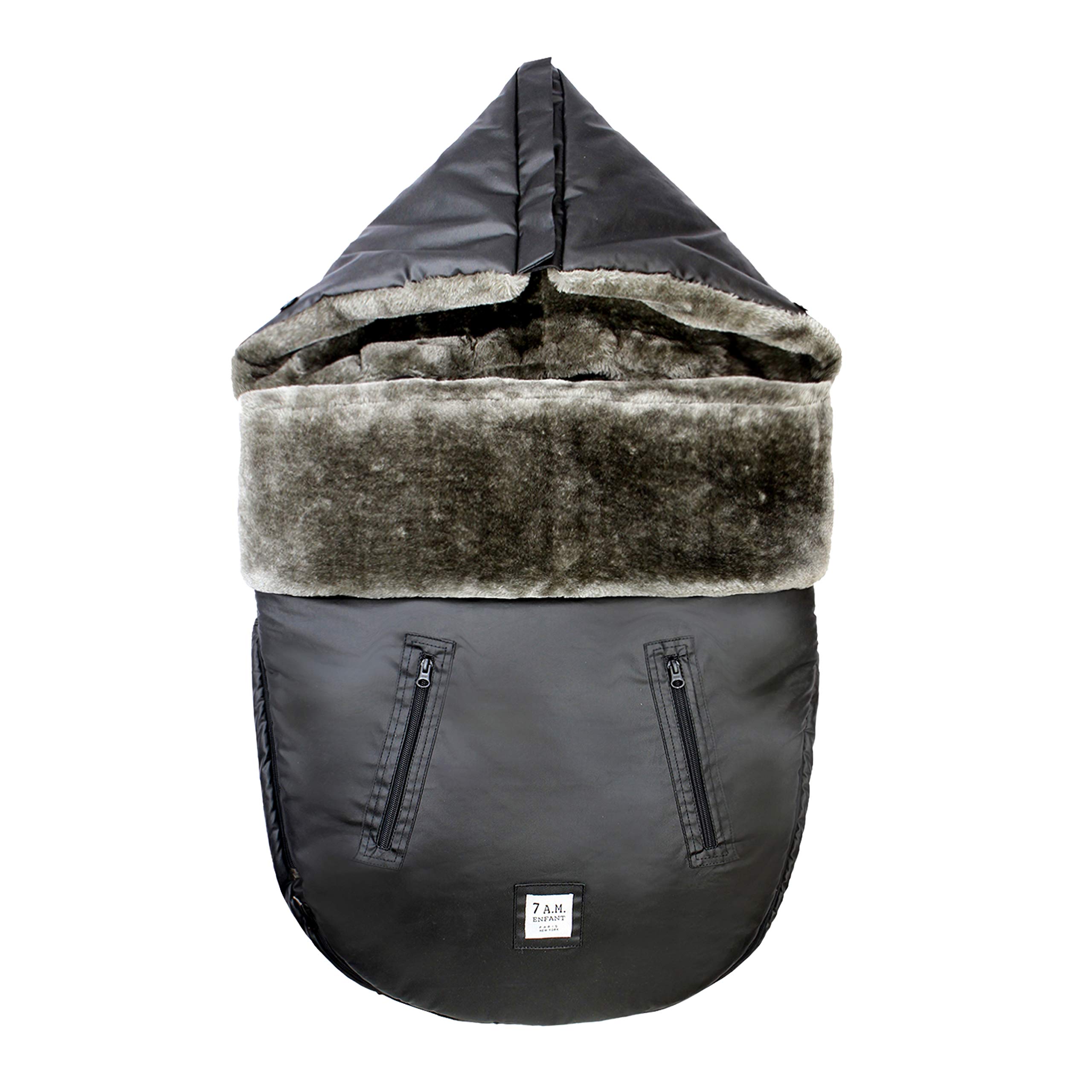 7AM Enfant Universal Footmuff - Waterproof Winter Bunting Bag for Baby Strollers & Car Seats, Soft Micro-Fleece & Plush Lined for Boys & Girls | Perfect for Cold Weather Outings, Shopping & Travel | WaxedPOD