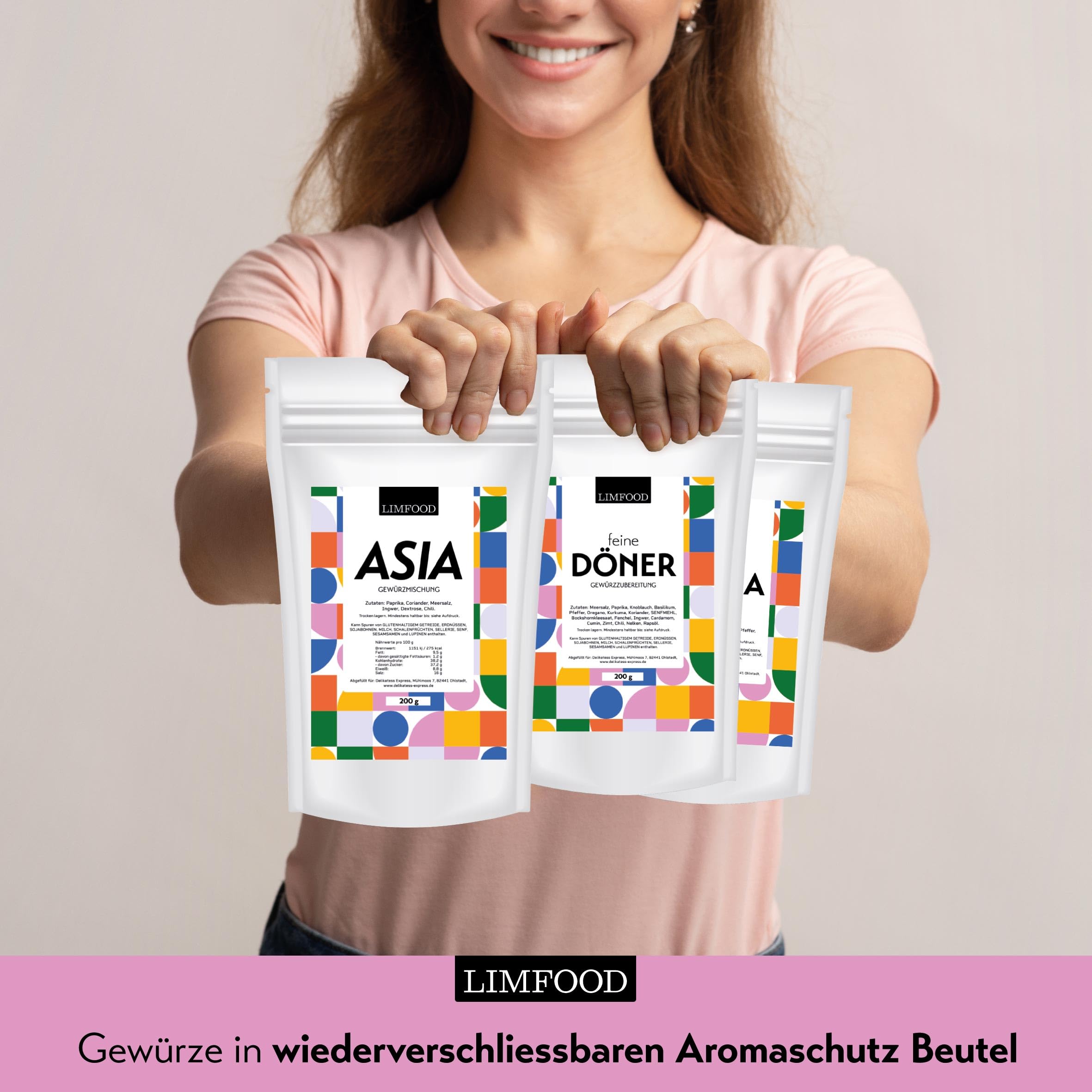 Limfood | 200g Asian Spice Mix for Authentic Asian Cuisine - Perfect for Stir-Fried Noodles with Chicken & Egg Fried Rice - Ideal for Home Cooking, Restaurant Use & Asian Food Lovers