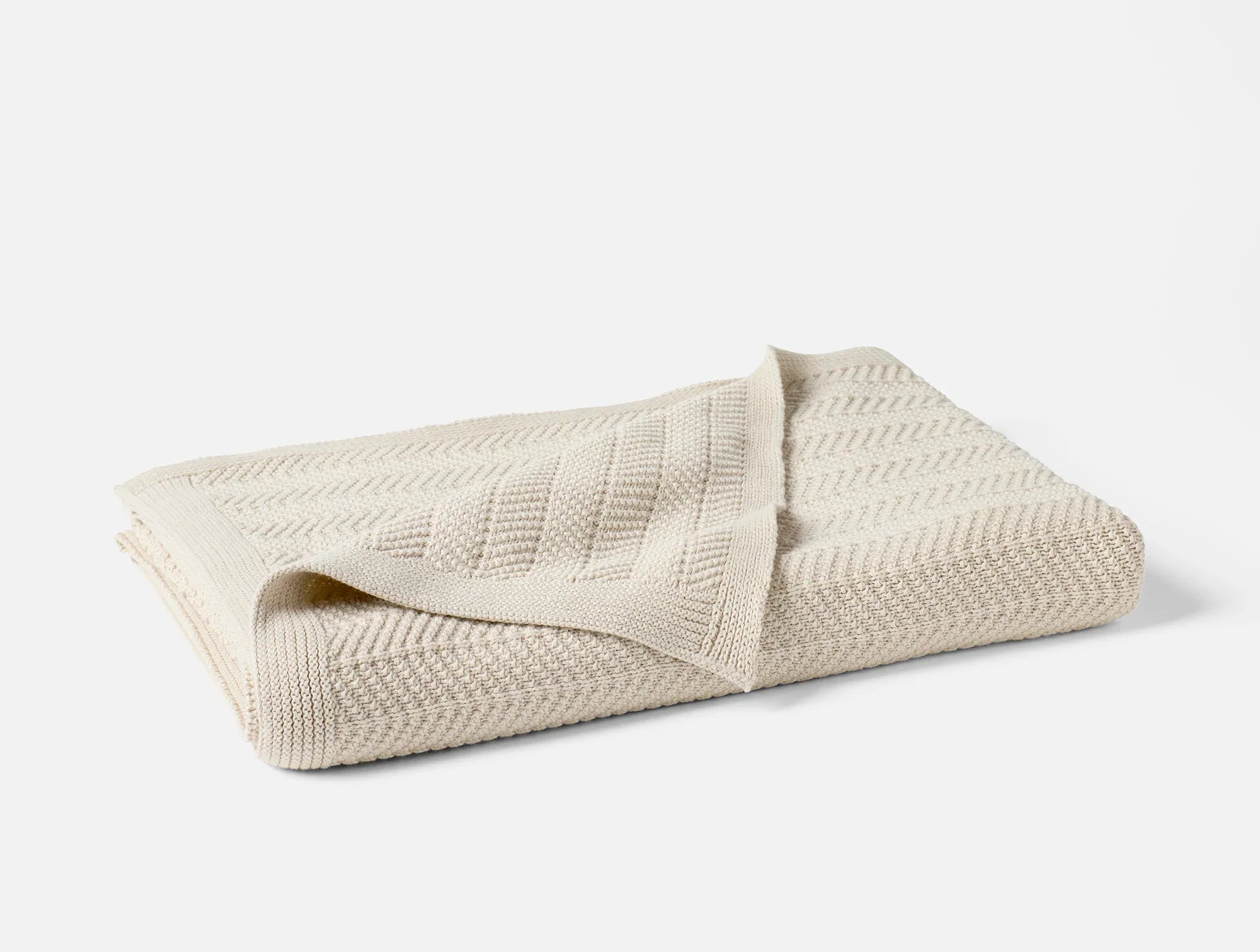 Hermosa Organic Cotton Knit Throw Blanket - Soft & Cozy for Couch, Bed, and Home Decor - Eco-Friendly & Hypoallergenic