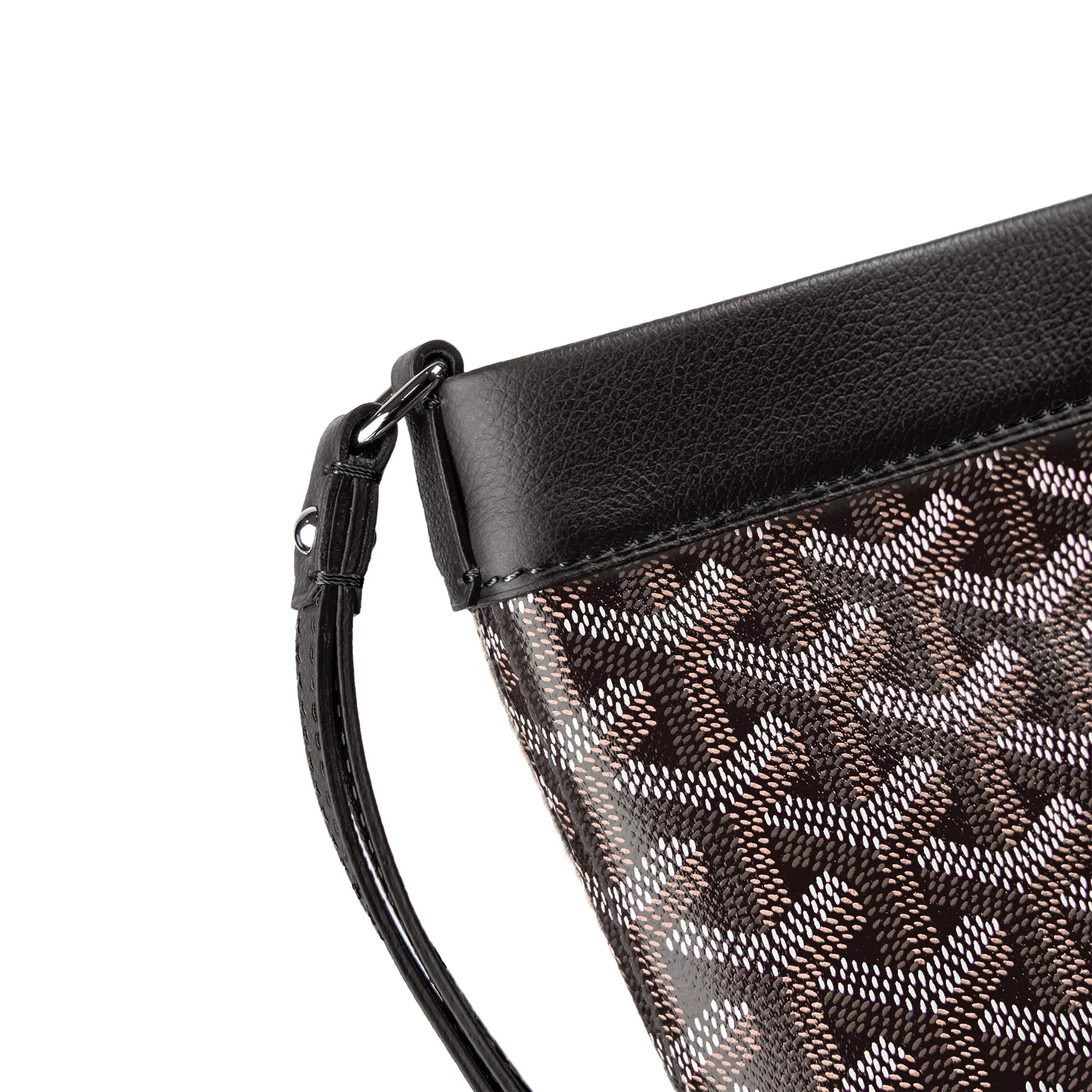 Goyard Conti Black Leather Pouch - Luxury Crossbody Bag for Women - Perfect for Travel, Work & Evening Events