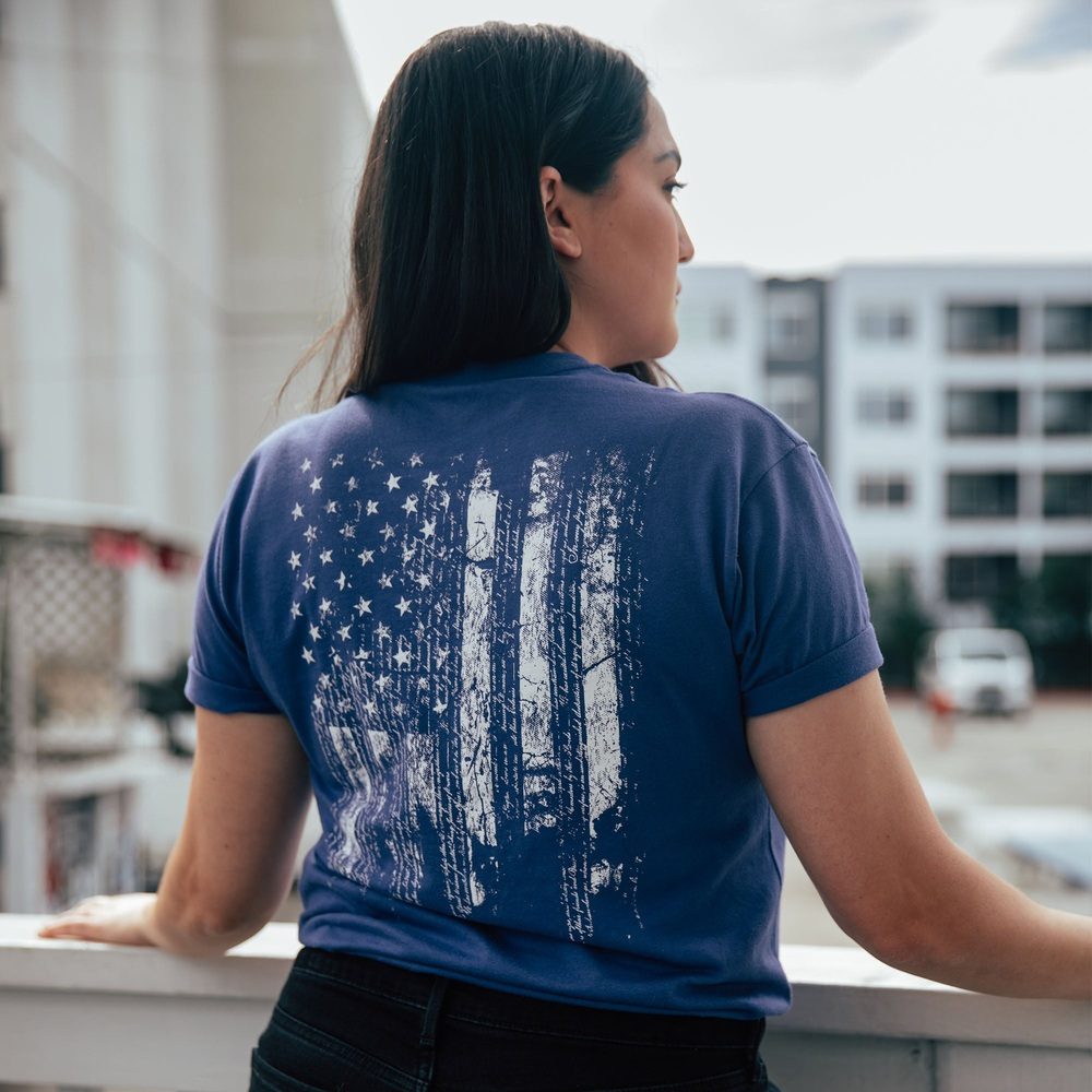1776 American Flag Women's Boyfriend Fit T-Shirt | Vintage Patriotic Graphic Tee for Casual Wear & 4th of July Celebrations
