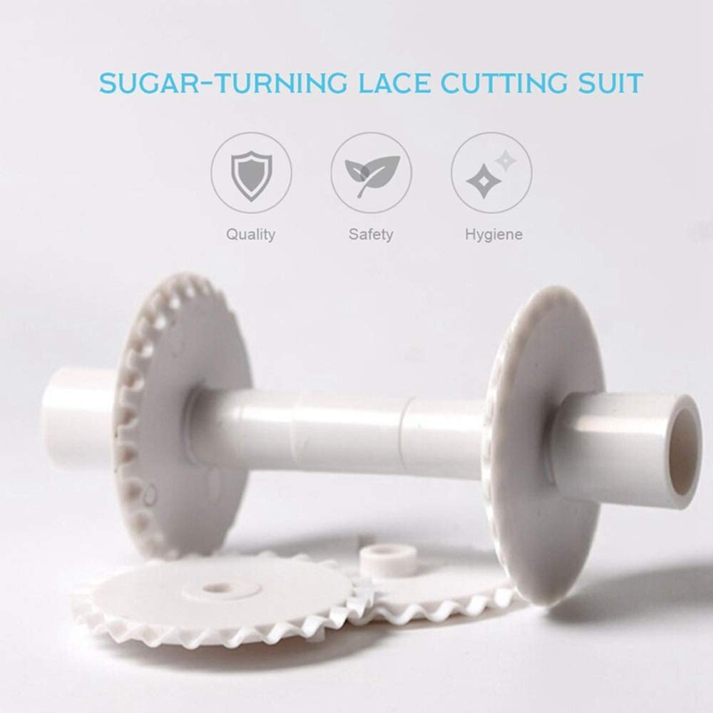 Fondant Ribbon Cutter Wheel Roller - Professional Pastry Dough Lattice Cutter Tool for Baking, Pie Crust Decorating & Cake Design | Essential Kitchen Gadget for Home Bakers & DIY Dessert Makers