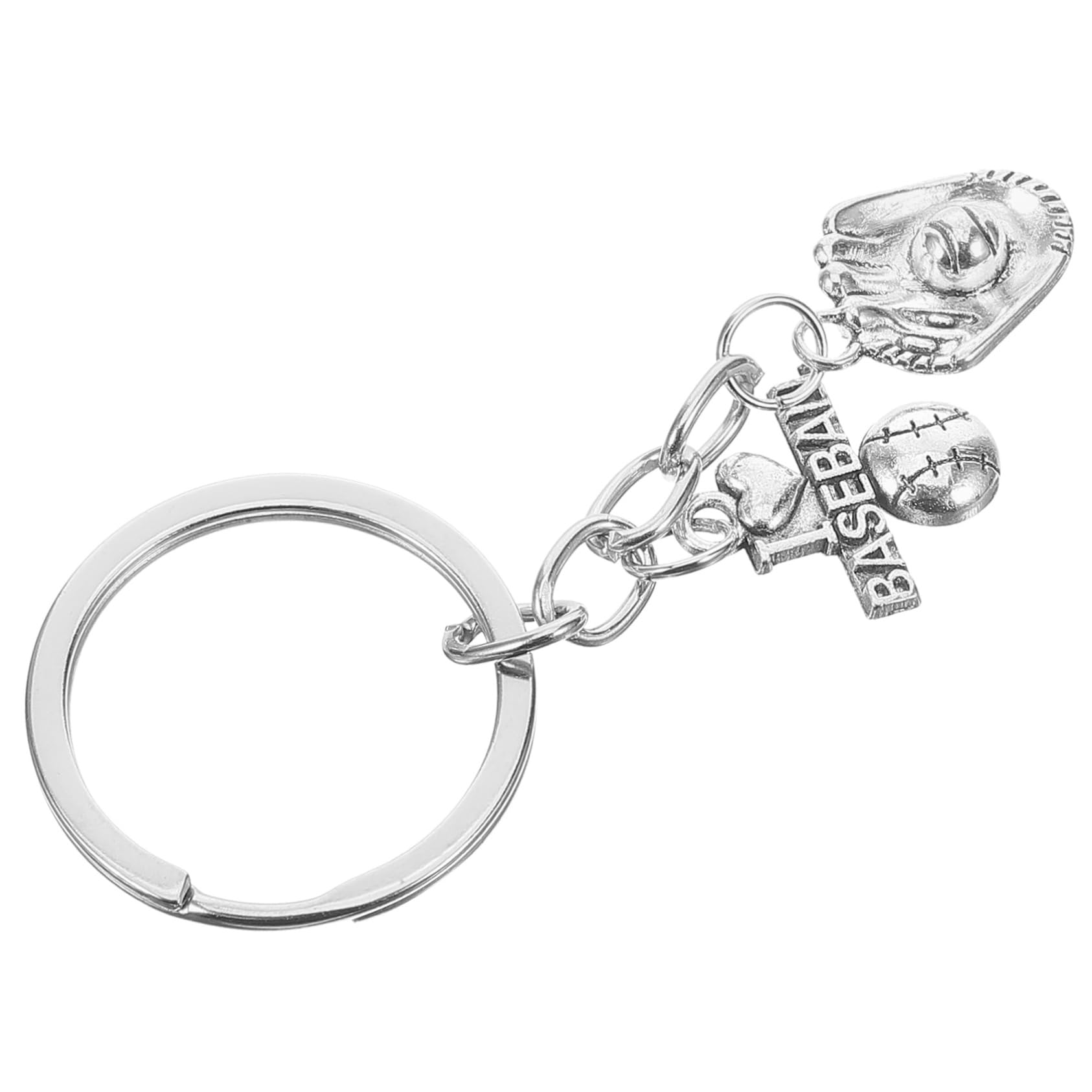 SUPVOX 5 Pack Baseball Keychain Set - Softball Key Ring, Sports Keychain Accessories for Women - Perfect for Backpacks, Bags & Key Holders - Great Baseball Decor Gift for Female Fans & Players