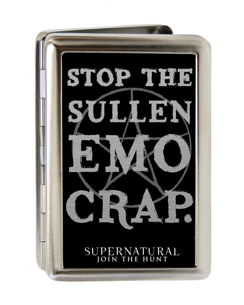 Buckle-Down Unisex Business Card Holder - Supernatural Design - Premium Leather Wallet for Professionals - Perfect for Office, Networking Events & Business Meetings