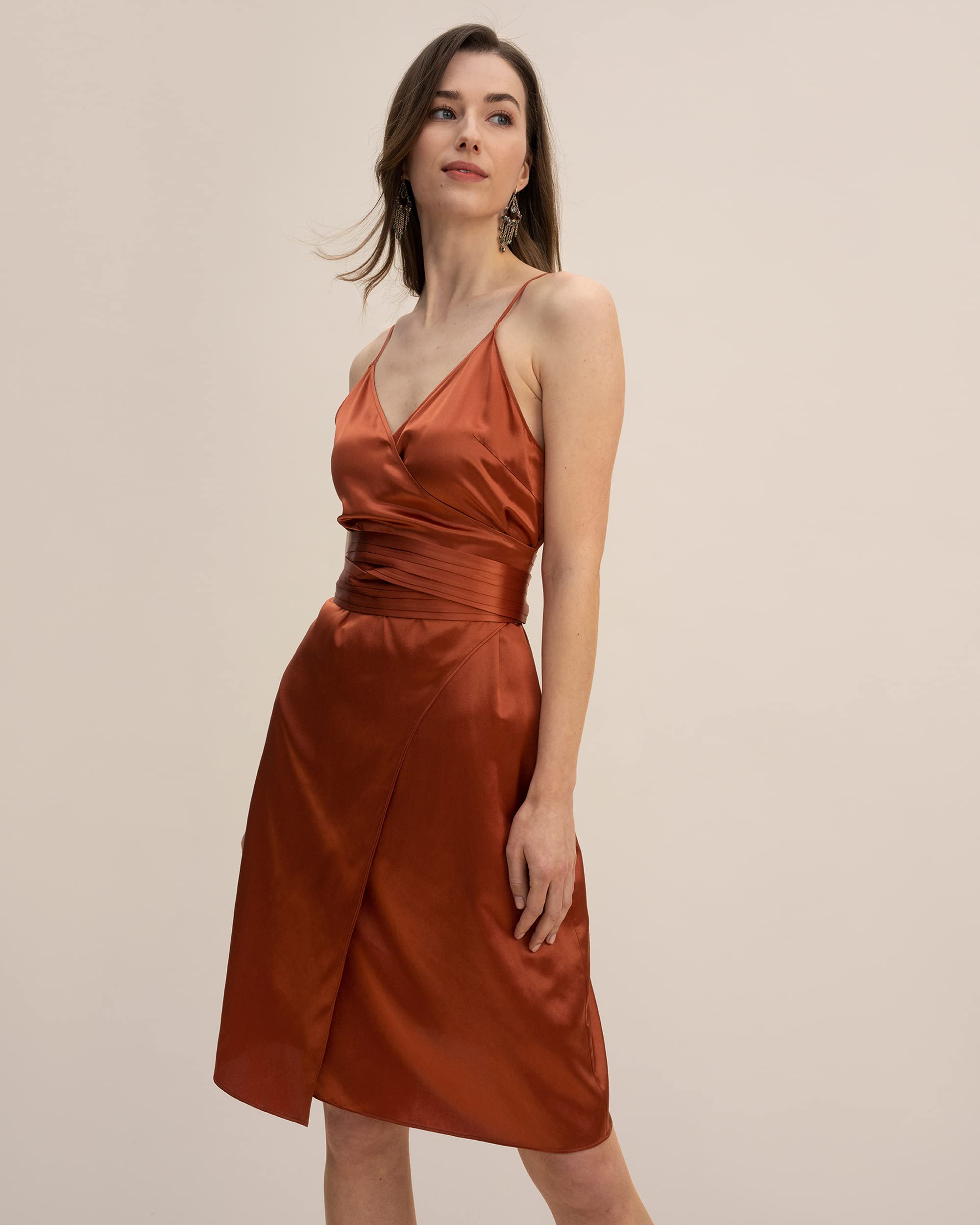LilySilk 100% Pure Silk Cocktail Dress for Women - 22MM Silk Wrap Elegant Spaghetti Strap Evening Gown | Perfect for Club, Wedding, Party & Special Occasions