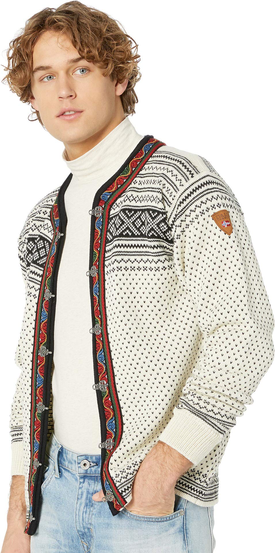 Dale of Norway Setesdal Unisex Wool Cardigan Jacket - Warm & Stylish Knit Sweater for Men & Women - Perfect for Winter, Hiking & Outdoor Adventures