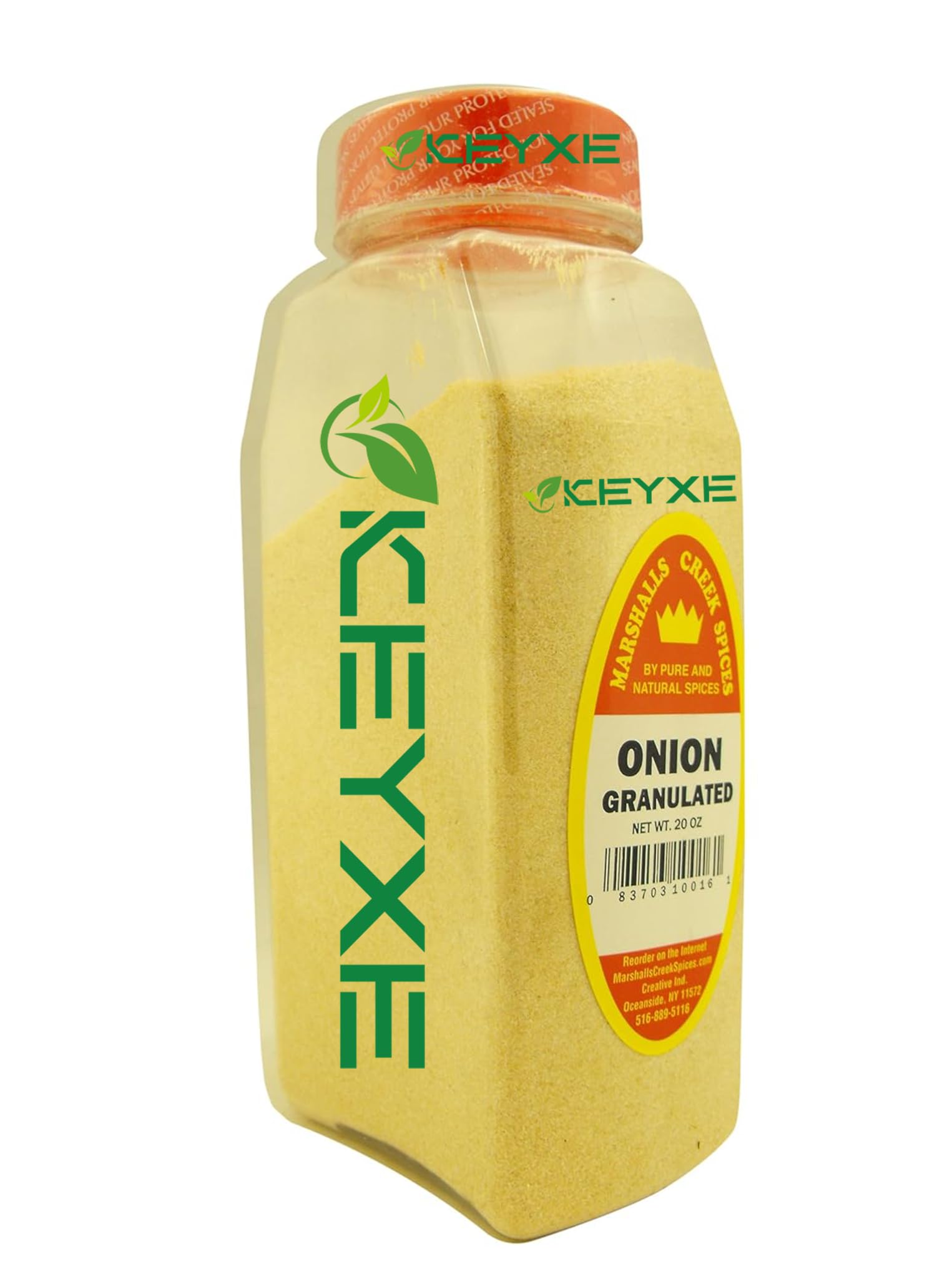 Premium KEYXE Creek Granulated Onion Powder - All Natural Seasoning for Cooking, Baking & Grilling - Perfect for Soups, Salads, Meats & Homemade Spice Blends