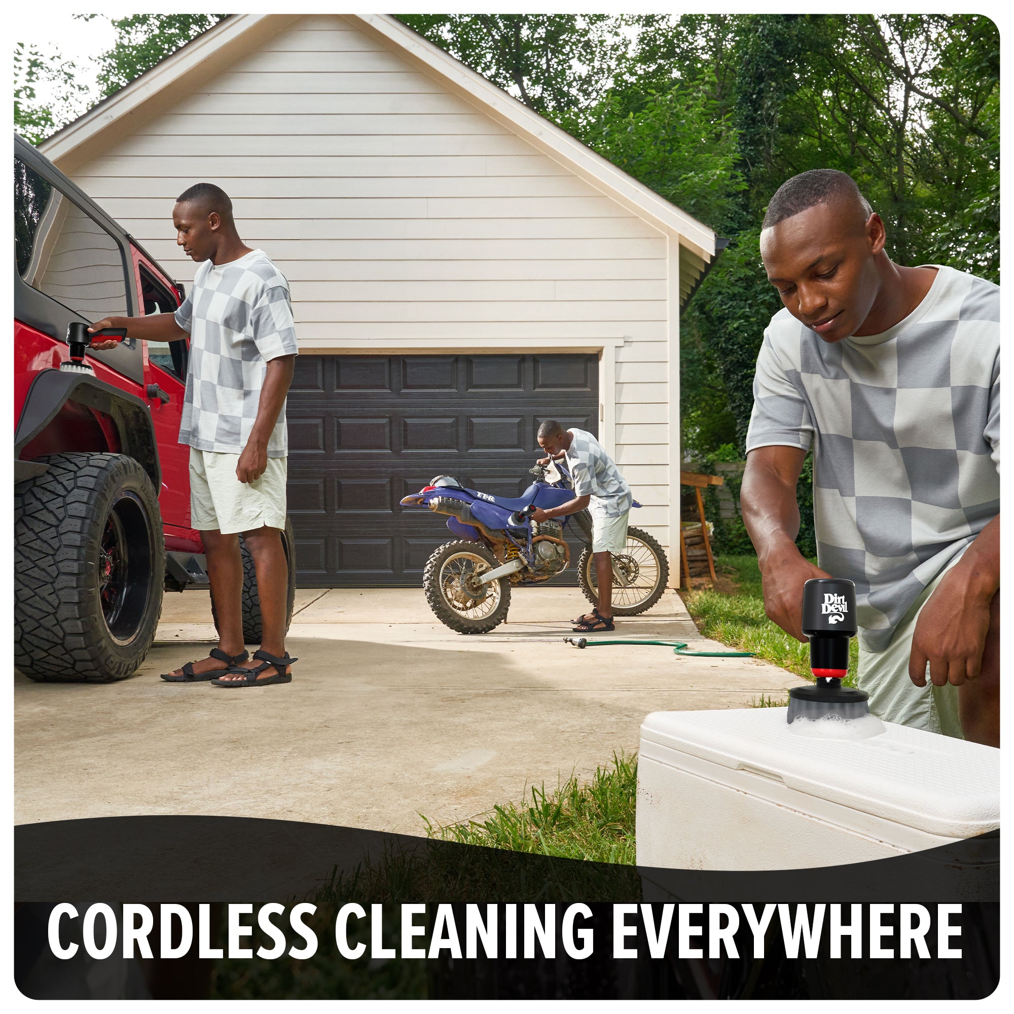 8 Volt Cordless Handheld Scrubber - Powerful Electric Cleaning Brush for Bathroom, Kitchen, Tile & Grout - Perfect for Deep Cleaning Showers, Sinks & Floors