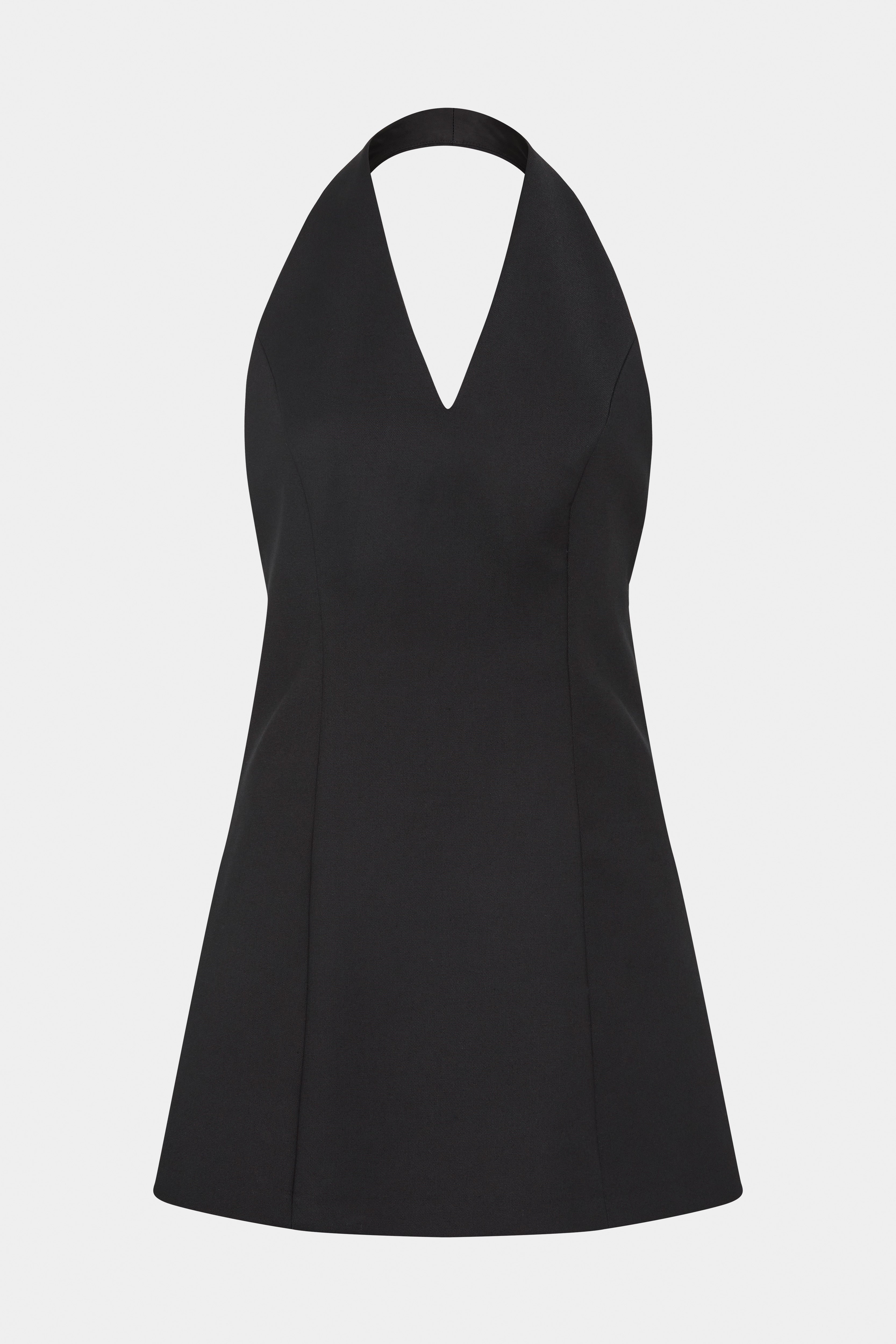 Sandrine Halter Mini Dress - Women's Elegant Summer Sleeveless Party Dress for Cocktail, Wedding, and Evening Events