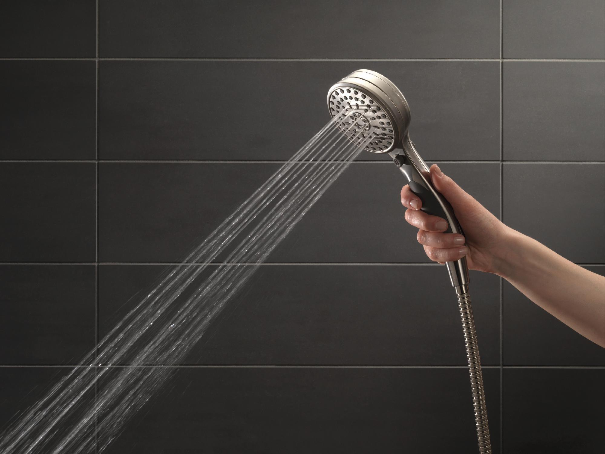 ActivTouch 8 Spray Adjustable Wall Mount Hand Shower - Stainless Steel 55424 SS Delta - Perfect for Bathroom, Spa & Accessibility Needs