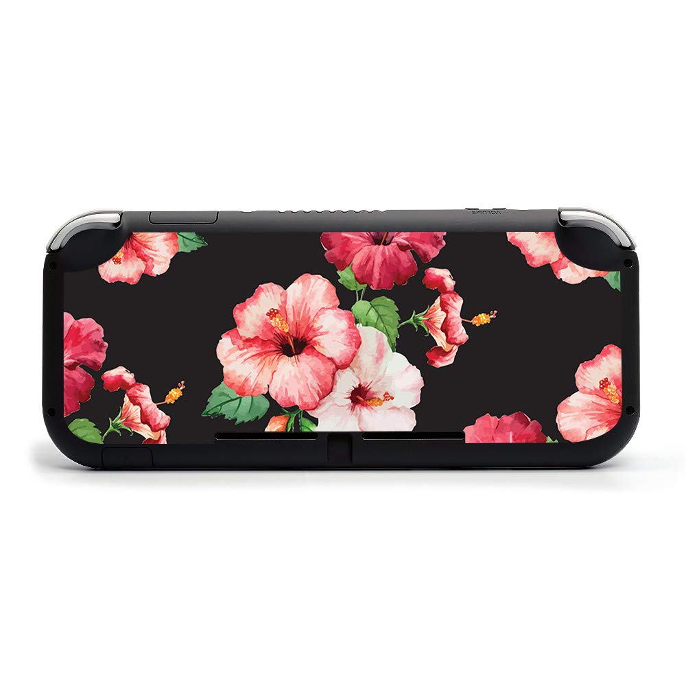 MightySkins Vinyl Decal Wrap Cover for Nintendo Switch Lite - Hibiscus Flower Design | Protective & Durable Skin | Easy to Apply & Remove | Made in USA | Perfect for Gaming, Travel, and Personalization