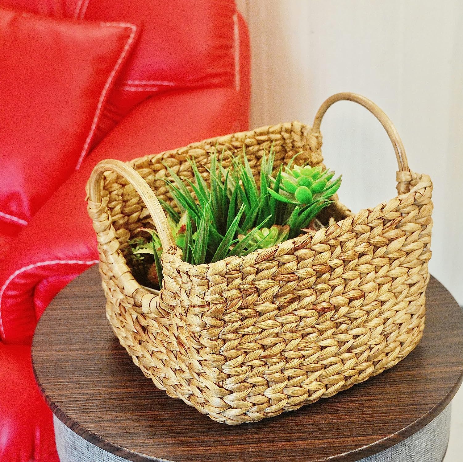 Natural Wooden Bag Handles 1 Pair - 4.4