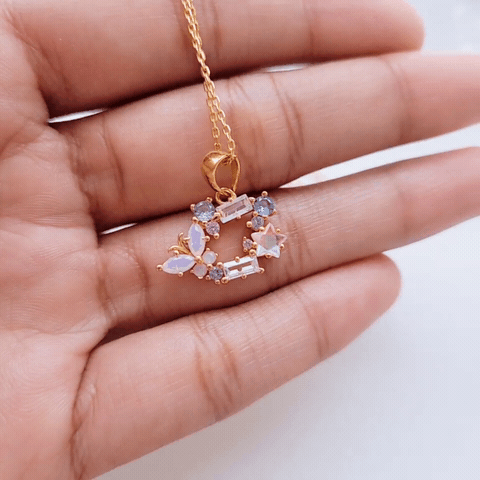 Vanessa Pendant Necklace for Women - Elegant Gold Plated Jewelry Gift for Her - Perfect for Date Night, Wedding & Special Occasions