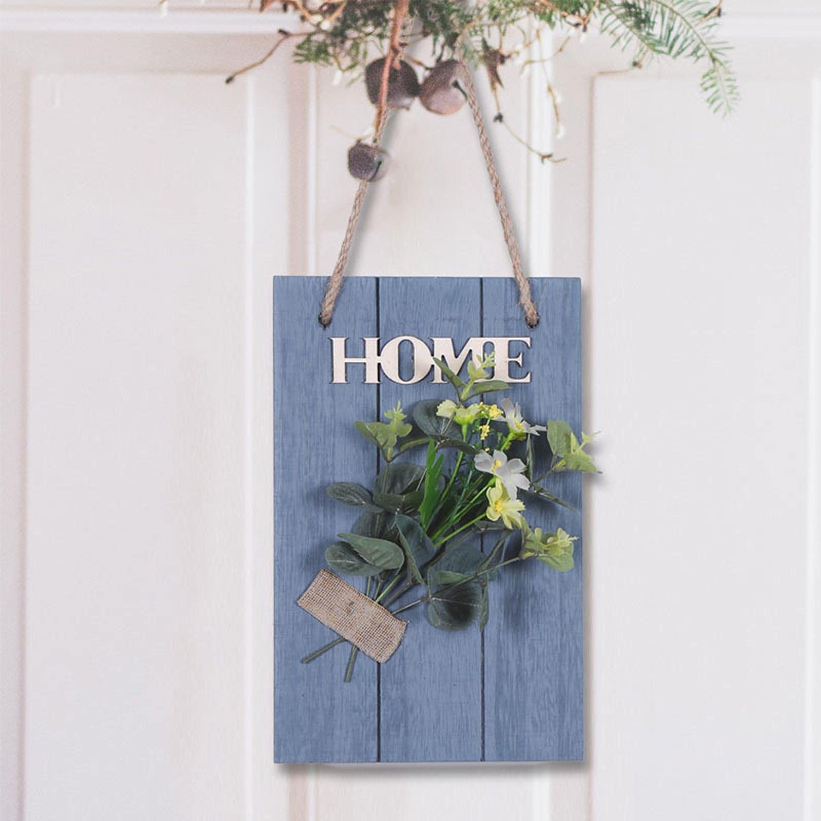 COBKK Welcome Sign Board - Blue Porch, Study, Bedroom Wall Decor - Perfect for Home Entryway, Office, or Gift Giving