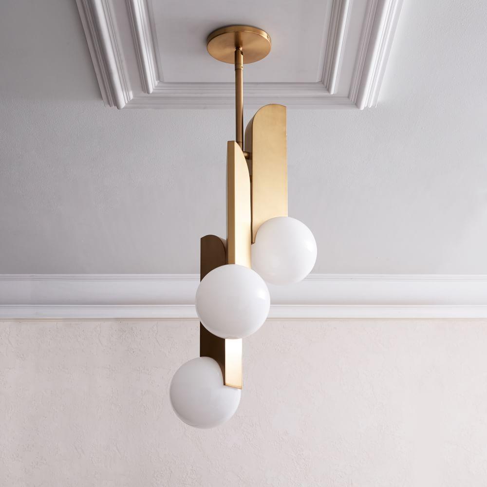 Modern Bower Pendant Light - Adjustable Hanging Lamp with Glass Shade for Kitchen Island, Dining Room, and Bedroom Lighting - Stylish Home Decor Fixture