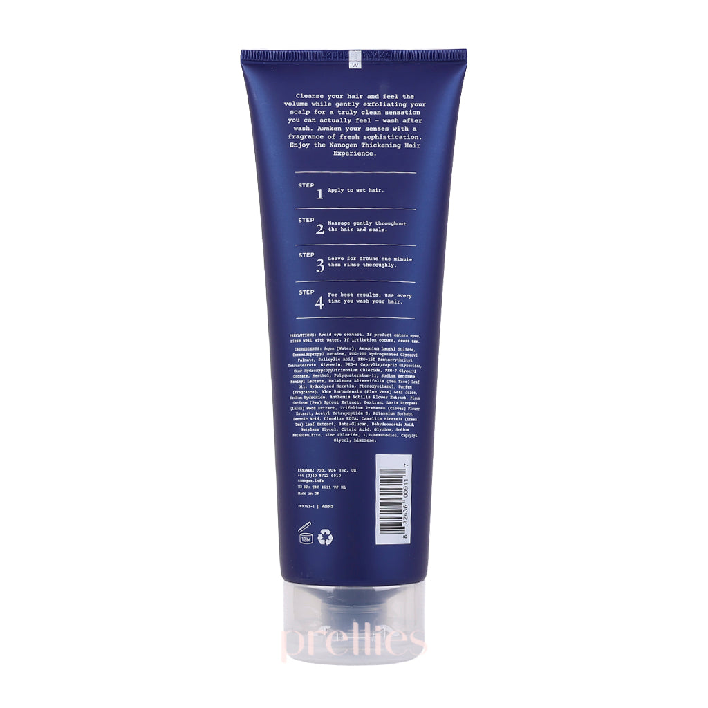 NANOGEN Thickening Hair Shampoo for Men - 240ml Volumizing Formula for Thicker, Fuller Hair - Ideal for Daily Use & Hair Growth