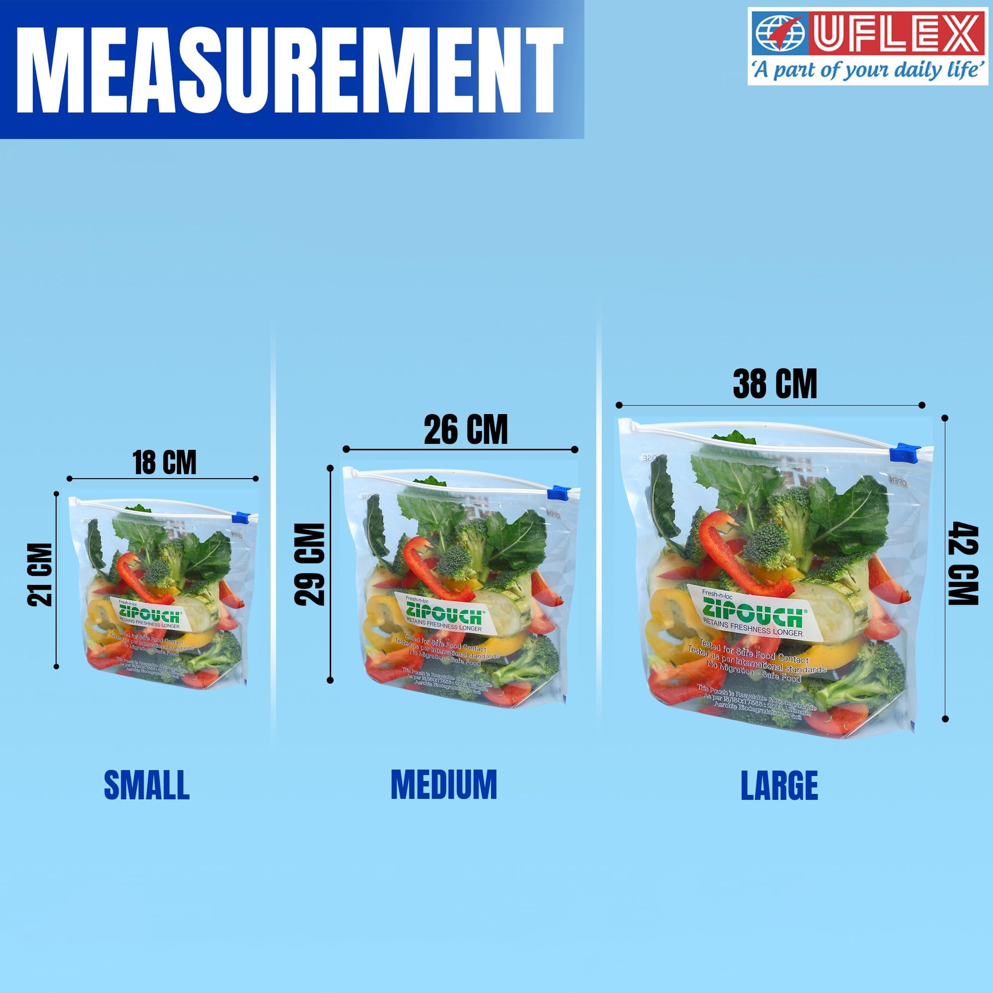 ZIPOUCH Reusable Plastic Food Storage Bags with Slider Seal - Medium Size 26x28cm, Microwave Safe, Washable, Transparent (Pack of 20, 2 Boxes) - Perfect for Meal Prep, Snacks, Leftovers & Freezer Storage