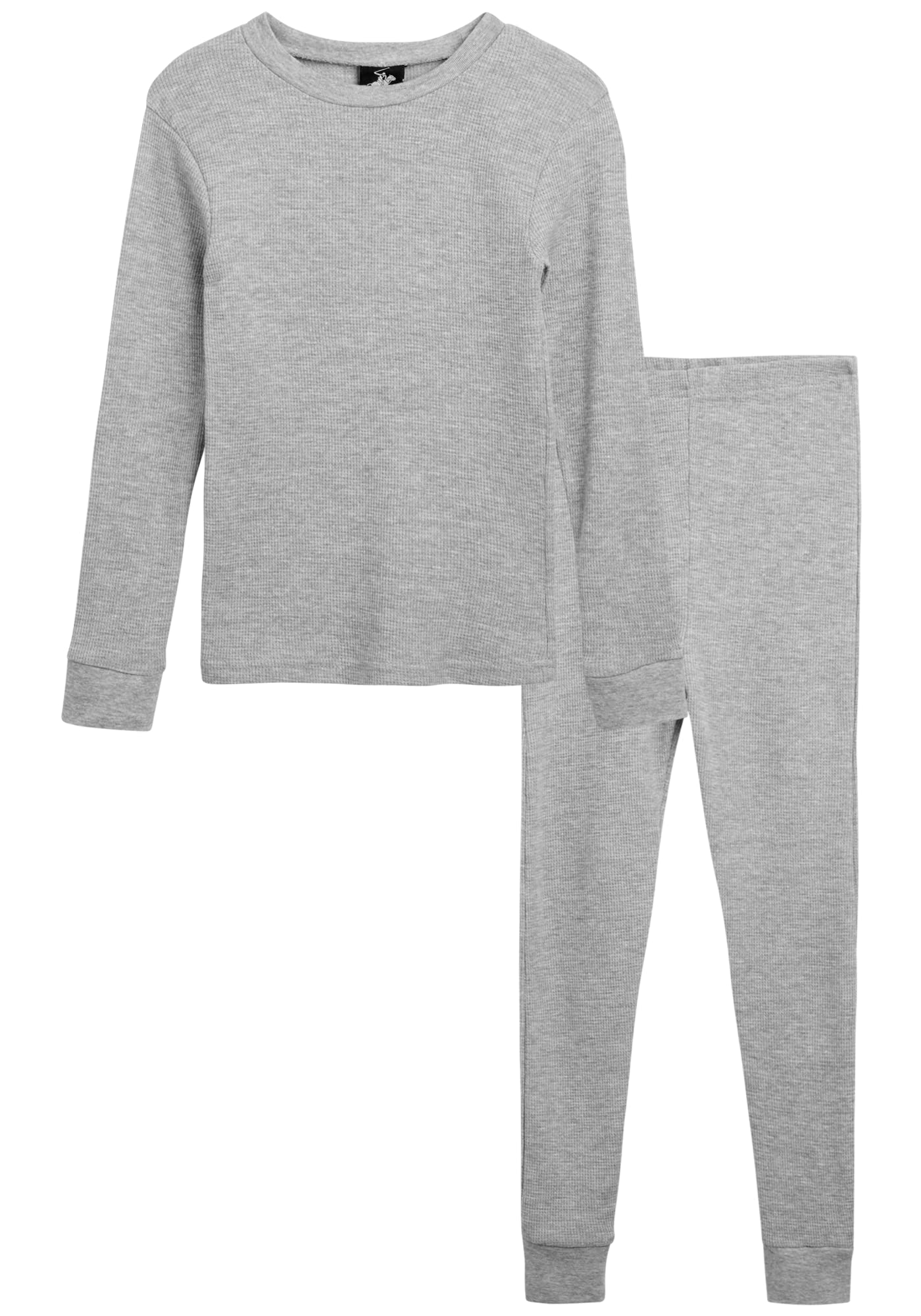 Beverly Hills Polo Club Boys' Thermal Underwear Set - 2 Piece Waffle Knit Top & Long John Pajamas (2T-18) for Winter Warmth & Comfort | Perfect for Cold Weather, Outdoor Activities & Sleepwear