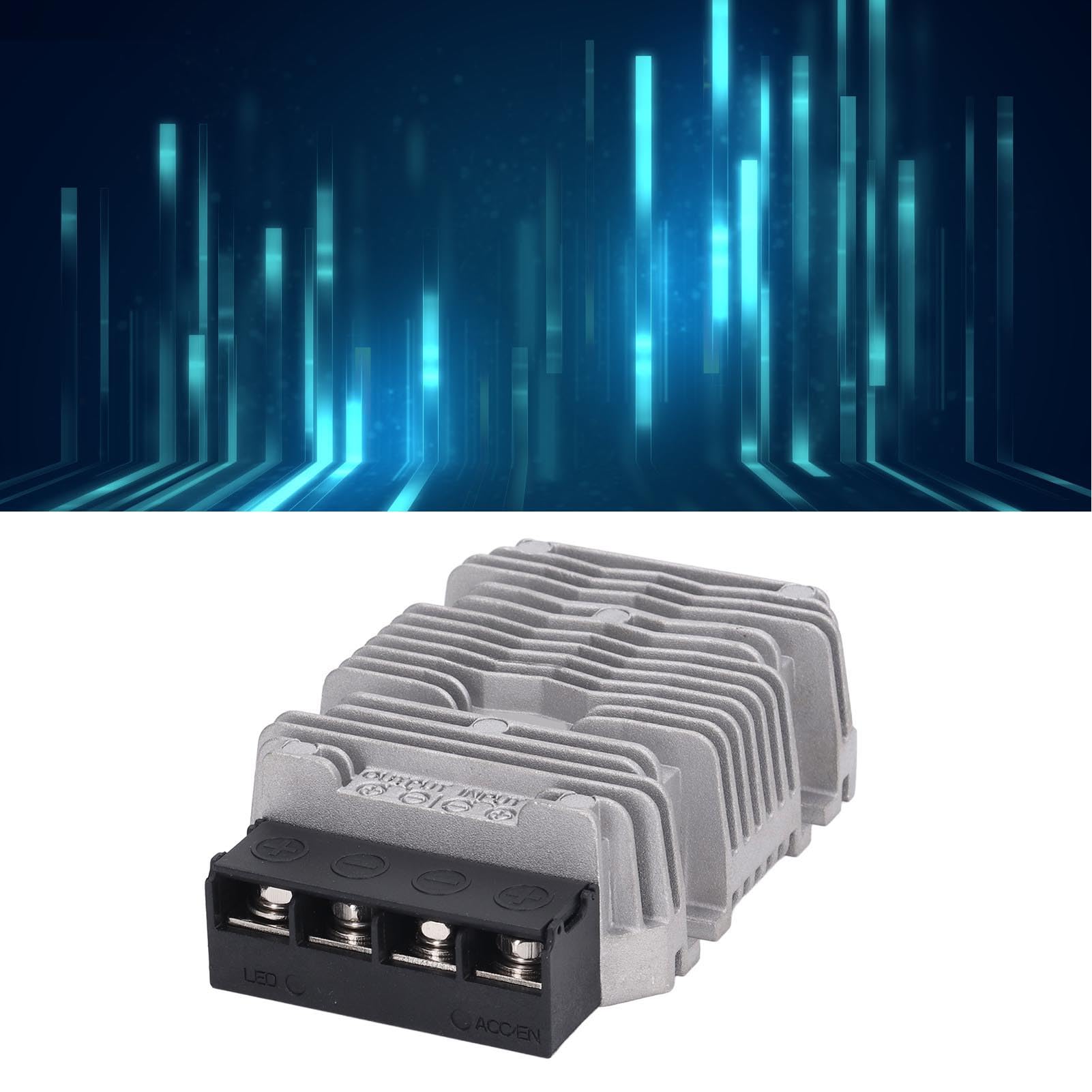24V to 12V 60A DC-DC Buck Converter Voltage Reducer Transformer - 720W Power Step Down for Car Audio, RV, Solar Systems & LED Lighting