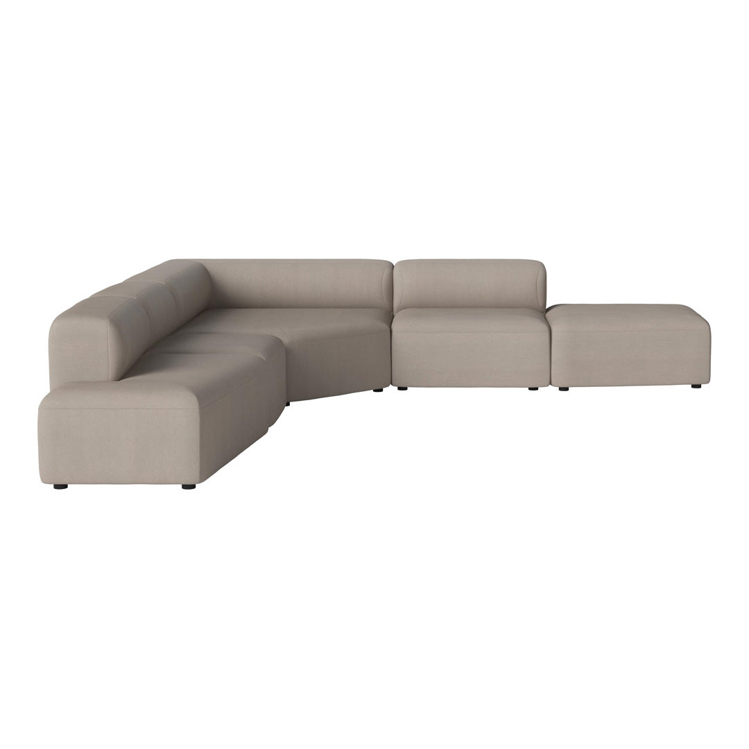 Modern Angle Corner Sofa with Open End & Chaise Lounge - Perfect for Living Room, Family Room or Apartment Relaxation