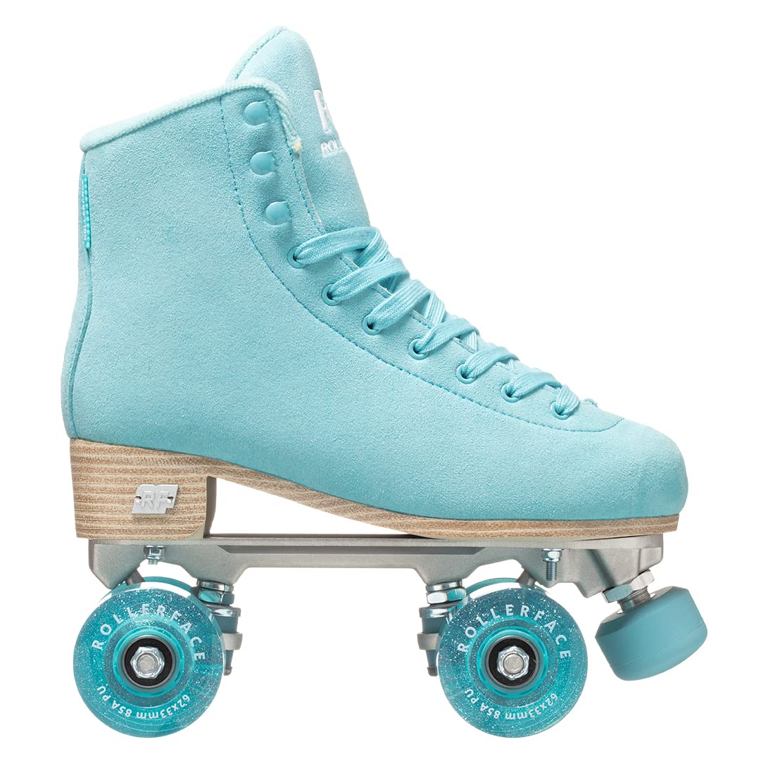 Rollerface Hipskates Deluxe - Women's Premium Vegan Roller Skates with Soft Suede for Outdoor & Indoor Skating, Rink, Fitness & Fun