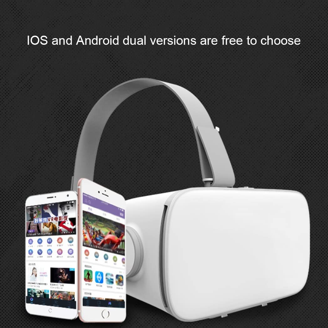 3D VR Headset with Bluetooth Controller - Compatible with iPhone 13 Pro Max/13 Pro/13/12/11, Samsung Galaxy S21, Huawei & Xiaomi Series - Immersive Virtual Reality Gaming & Movie Experience