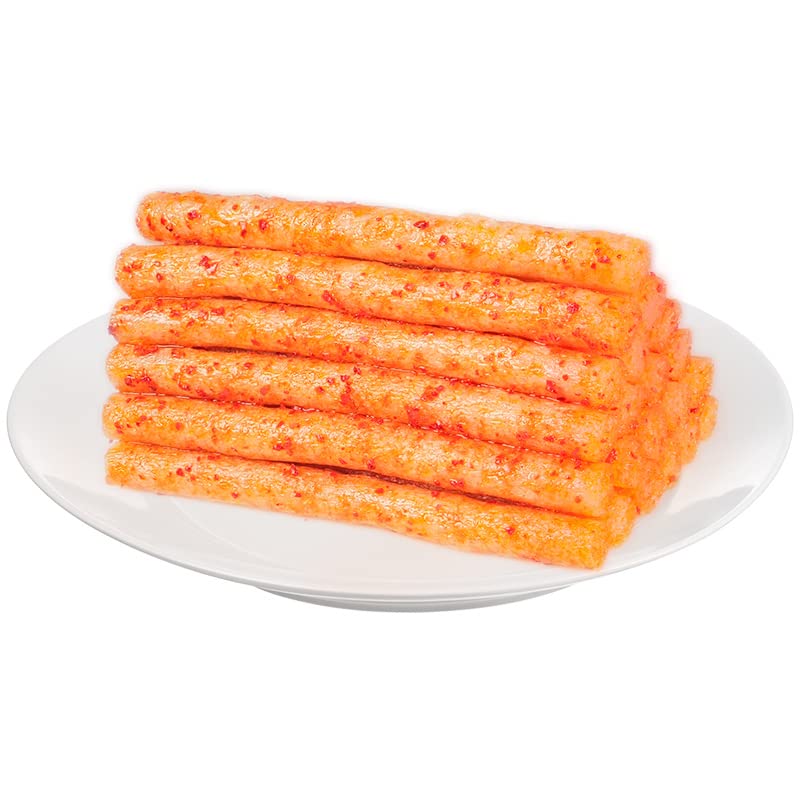 Spicy Strips Small Gluten Snacks - Sweet & Spicy Chinese Instant Snack, Handmade Hot Sticks (3 Bags) | Perfect for Office Snacks, Movie Nights & Gift Giving