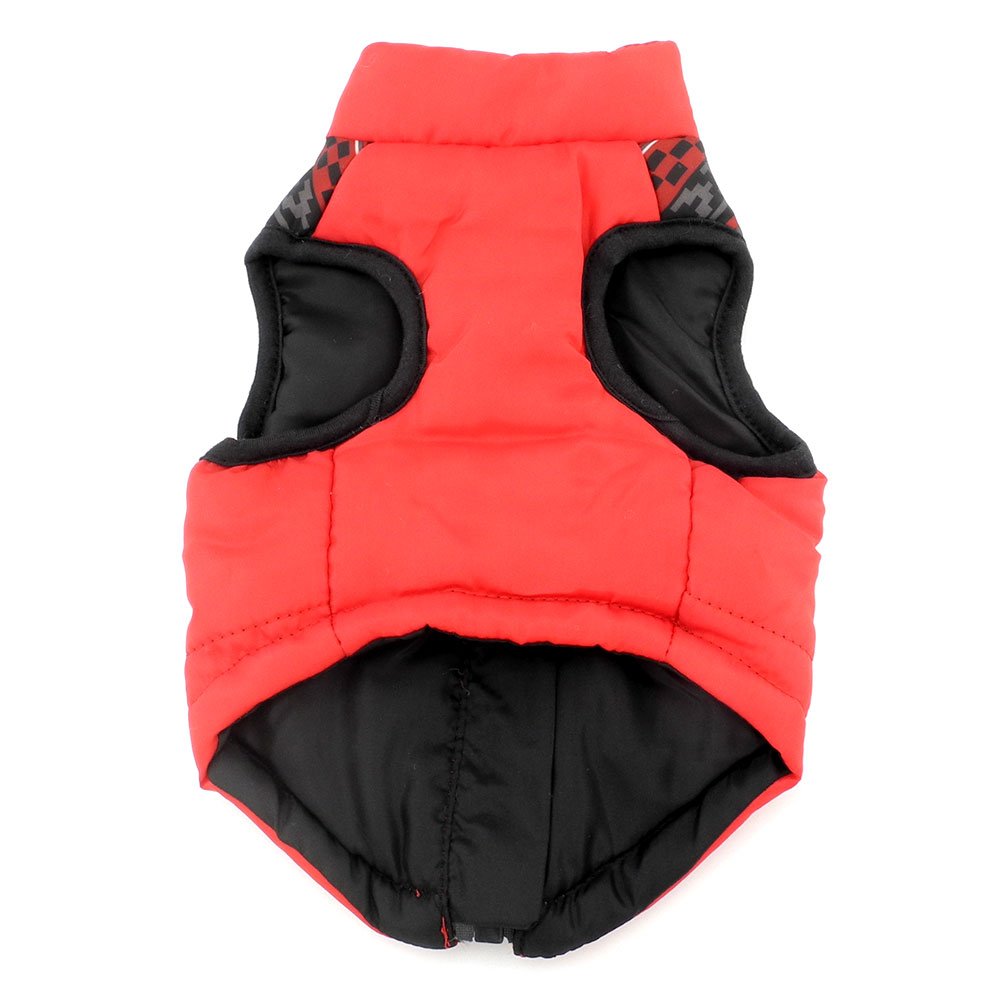SMALLLEE LUCKY STORE Adjustable Soft Padded Vest Harness for Small Dogs & Cats - Red Skull Print Pet Clothes (XS) | Perfect for Outdoor Walks & Costume Parties