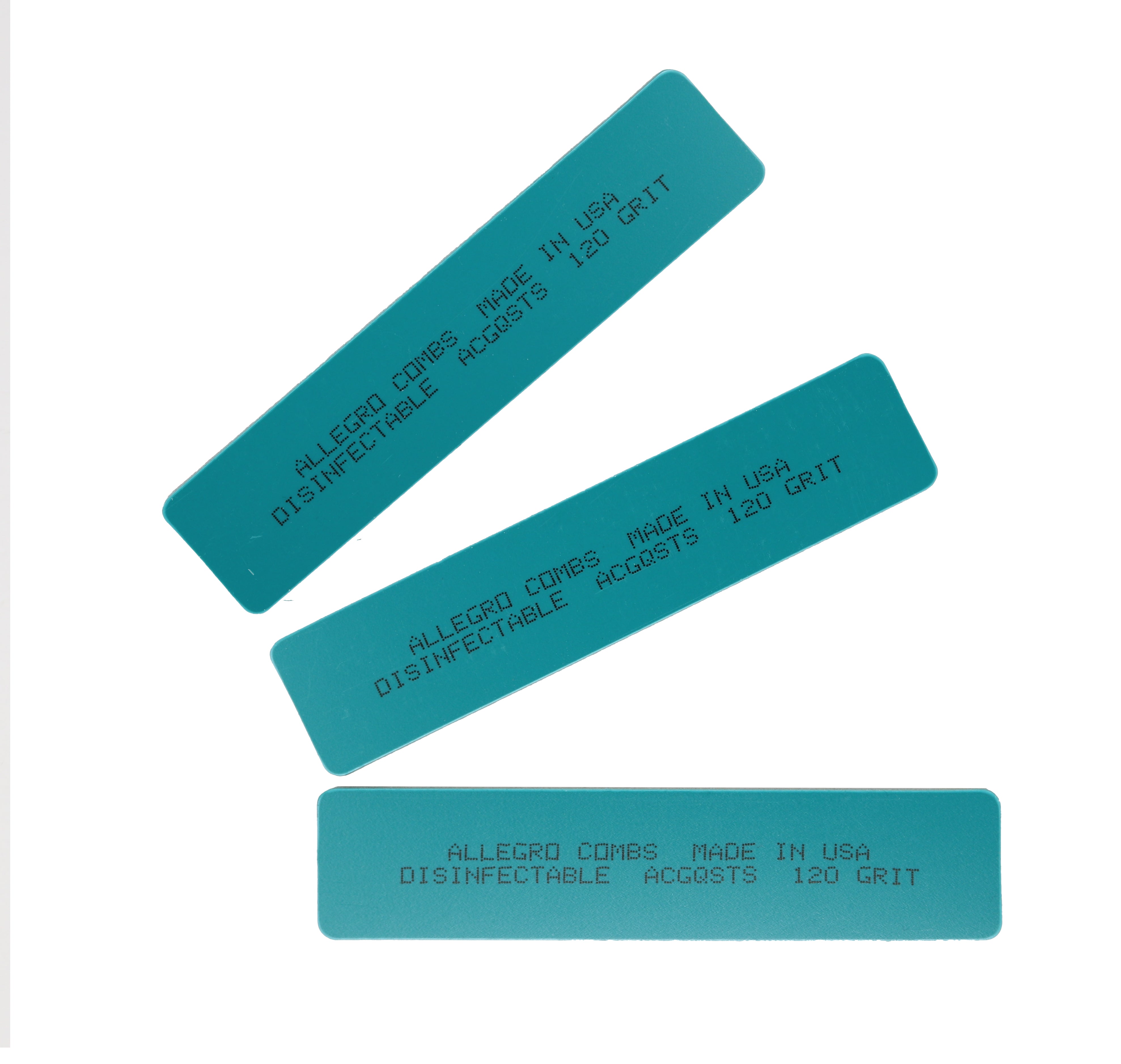 Allegro Professional Nail Files Set - 3 Count Hard Shell & Soft Sponge Buffing Blocks for Manicure, Pedicure & Nail Care at Home or Salon