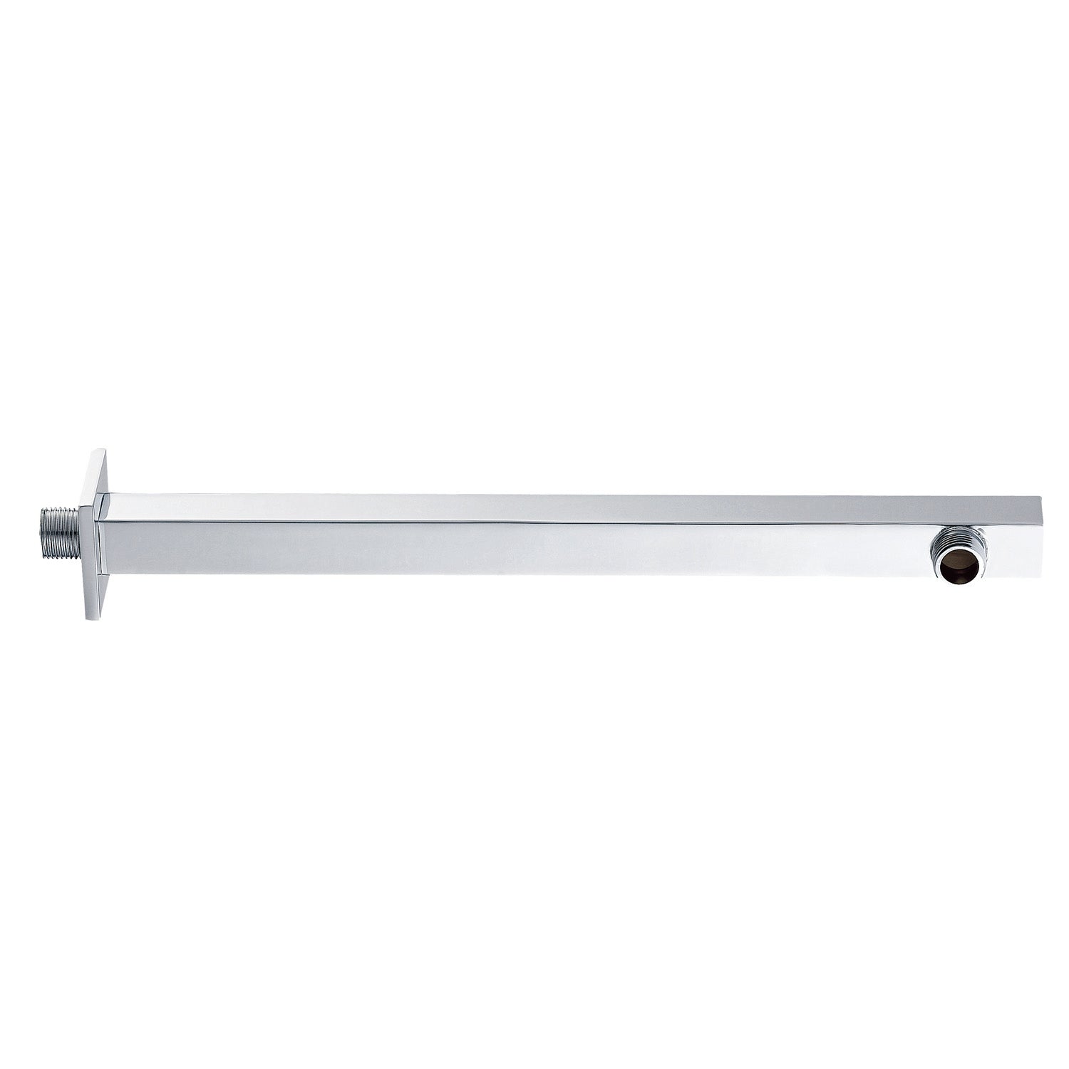 Dax 15 Inch Brass Square Shower Arm with Chrome Finish (DAX 1011 375 CR) - Perfect for Modern Bathroom Renovations & Spa-Like Shower Experiences
