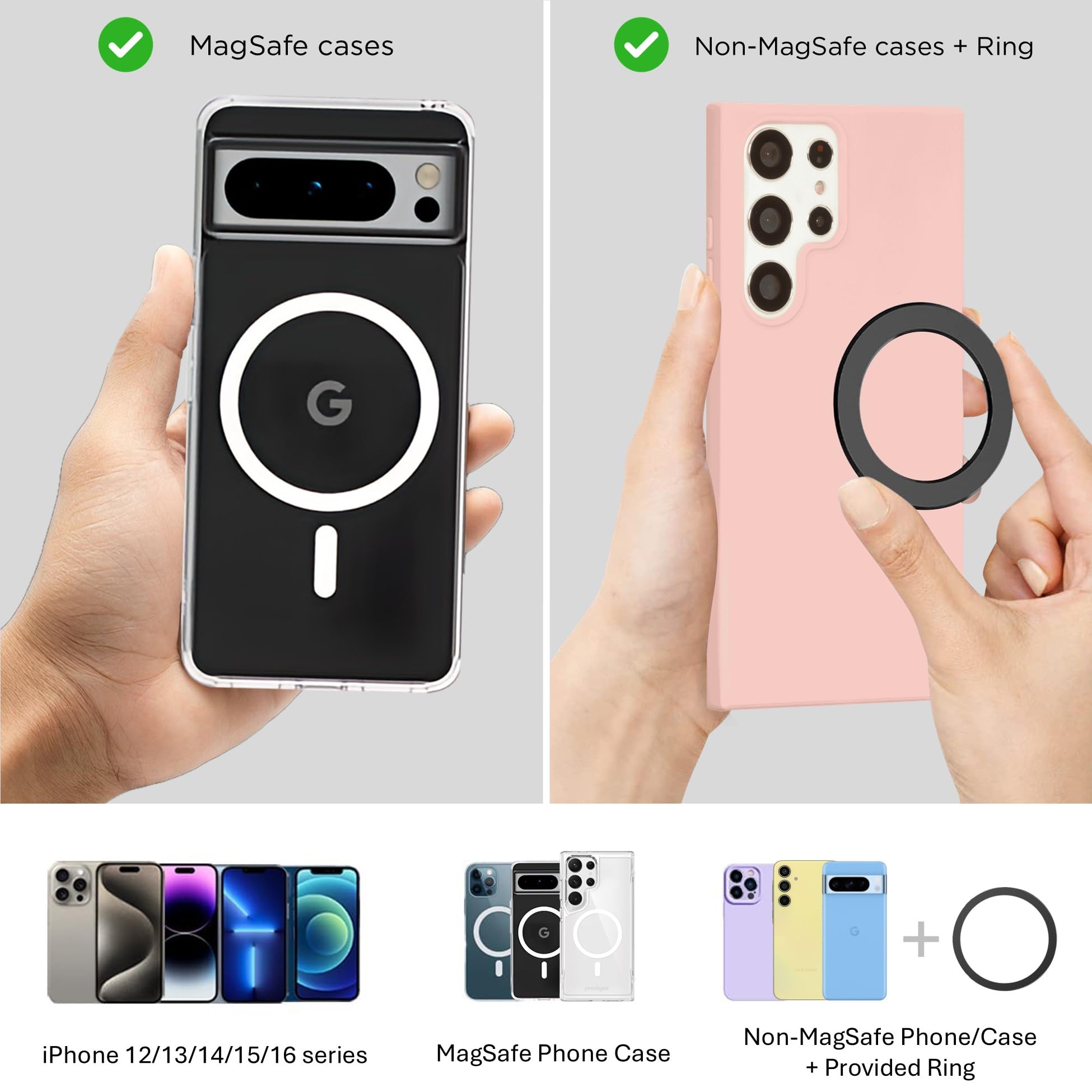 liuliuby Magnetic Peloton Phone Mount - Secure Treadmill & Exercise Bike Phone Holder for MagSafe | Durable Indoor Cycling & Workout Accessories with Strong Magnet Strap | Perfect for Peloton Bike, Treadmill & Home Gym Use