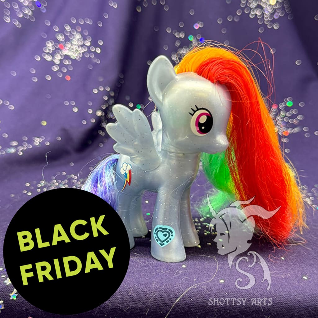 My Little Pony Rainbow Dash (Pearly) Collectible Figure - Perfect for Kids' Birthday Gifts & MLP Fans Collection Display