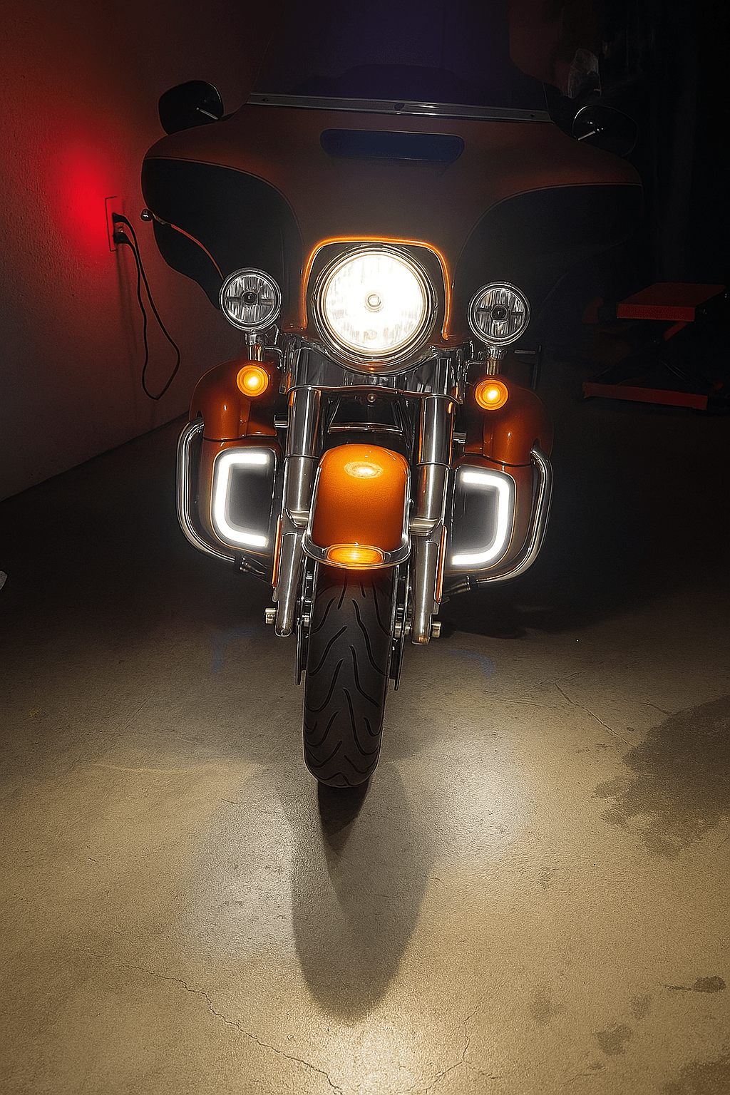 Eagle Lights SUNBURST Lower Fairing Grill LED Lights for Harley Davidson Motorcycles - Bright Custom Accent Lighting for Night Riding & Bike Shows
