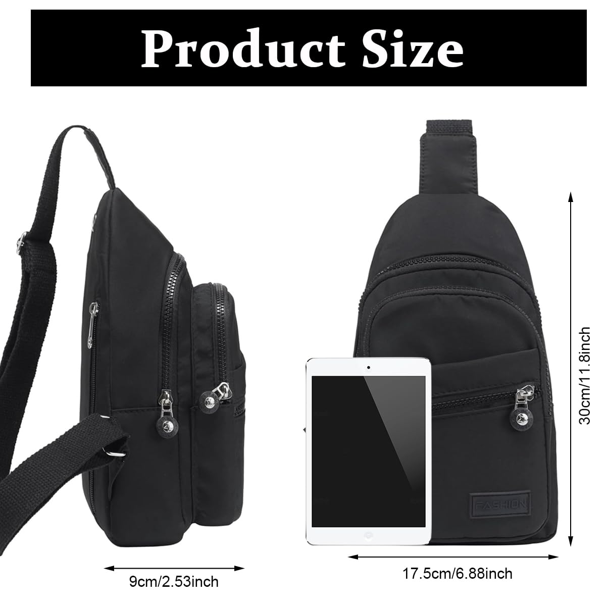 PALAY® Women's & Unisex Crossbody Bag - Lightweight Nylon Shoulder Bag with Multiple Pockets for Work, Shopping, Hiking & Travel - Perfect Everyday Carry-On for Commuting, Outdoors & City Adventures