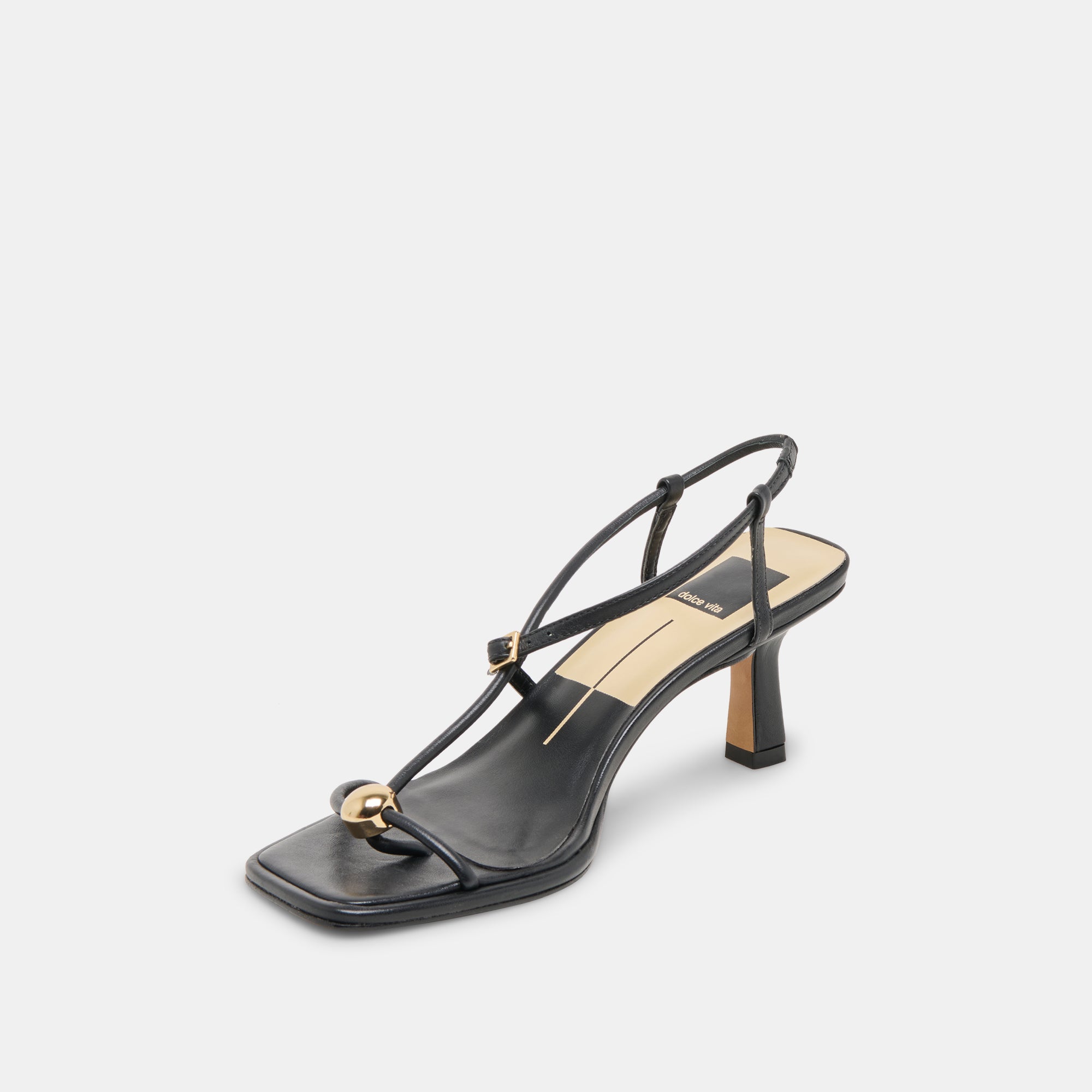 MYLEE Black Leather High Heels for Women - Stylish & Comfortable Dress Shoes for Parties, Weddings & Office Wear