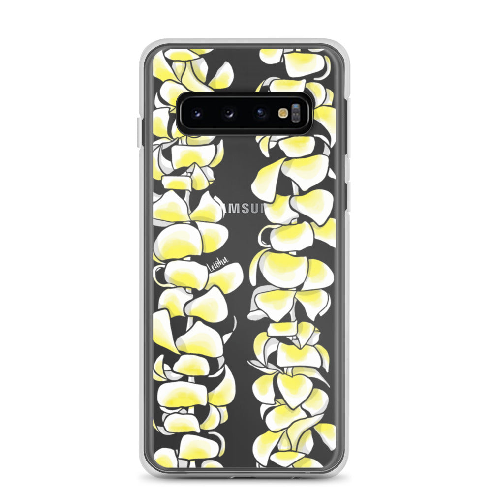 Plumeria Clear Phone Case for Samsung Galaxy - Slim Protective Cover for Everyday Use & Travel