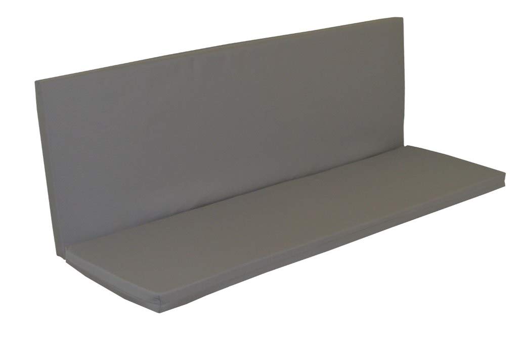 5' Full Bench Cushion in Gray - Premium Indoor/Outdoor Furniture Seat Pad - Perfect for Patio, Deck, Garden & Living Room Comfort - Furniture Barn USA