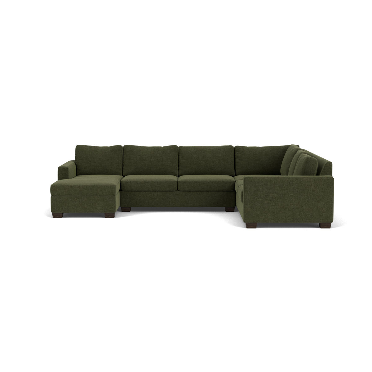 Track 141 Corner Sectional Sofa with Full Sleeper & Left Chaise - Modern L-Shaped Couch for Small Spaces, Living Room, Apartment & Home Theater Comfort